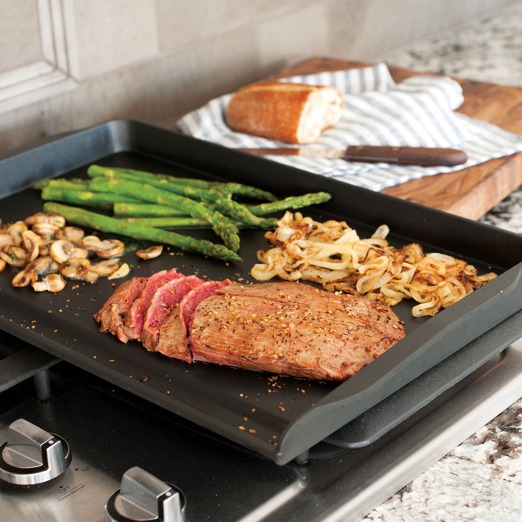 Nordicware Double Backsplash Griddle 51 x 30.5 x 5cm