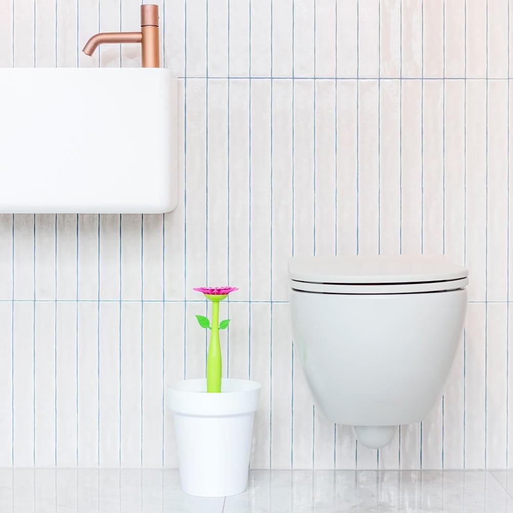 Vigar Flower Power White 3L Bathroom Bin