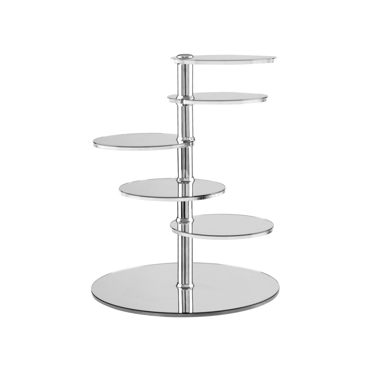 Alkan Zicco Display Stand - Mirror Finish (280mm Ø 400mm H - Silver)