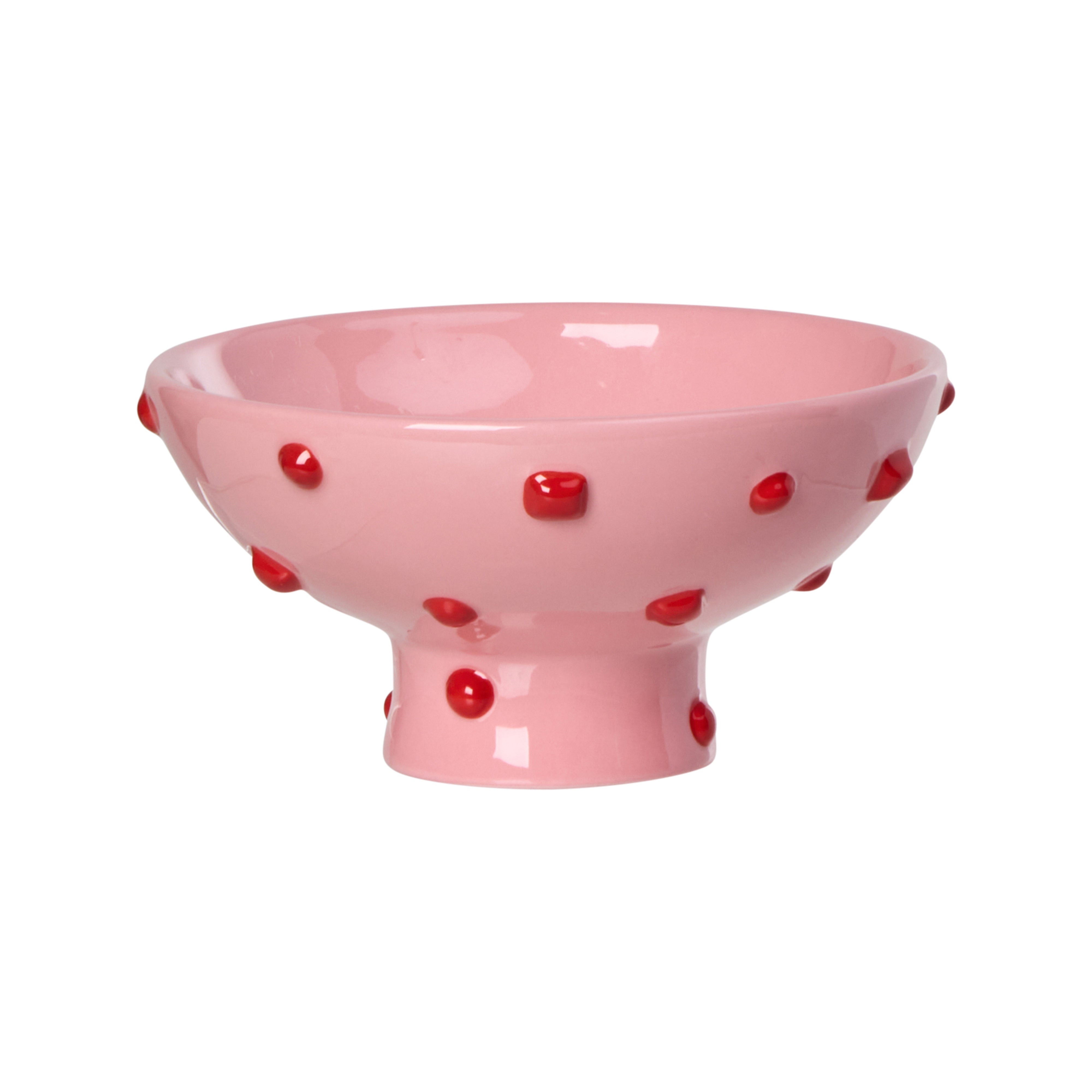 Emporium Bejeweled Bowl Pink & Red