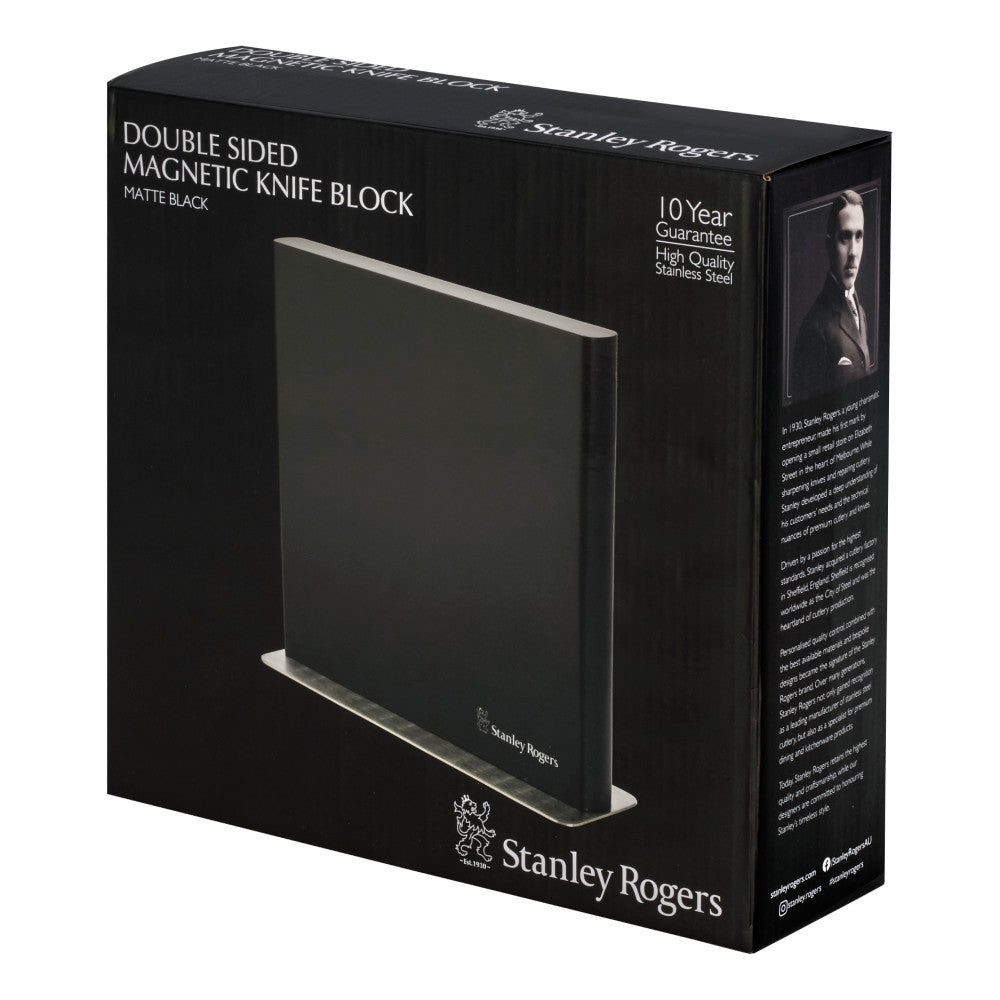 Stanley Rogers Magnetic Knife Block Black