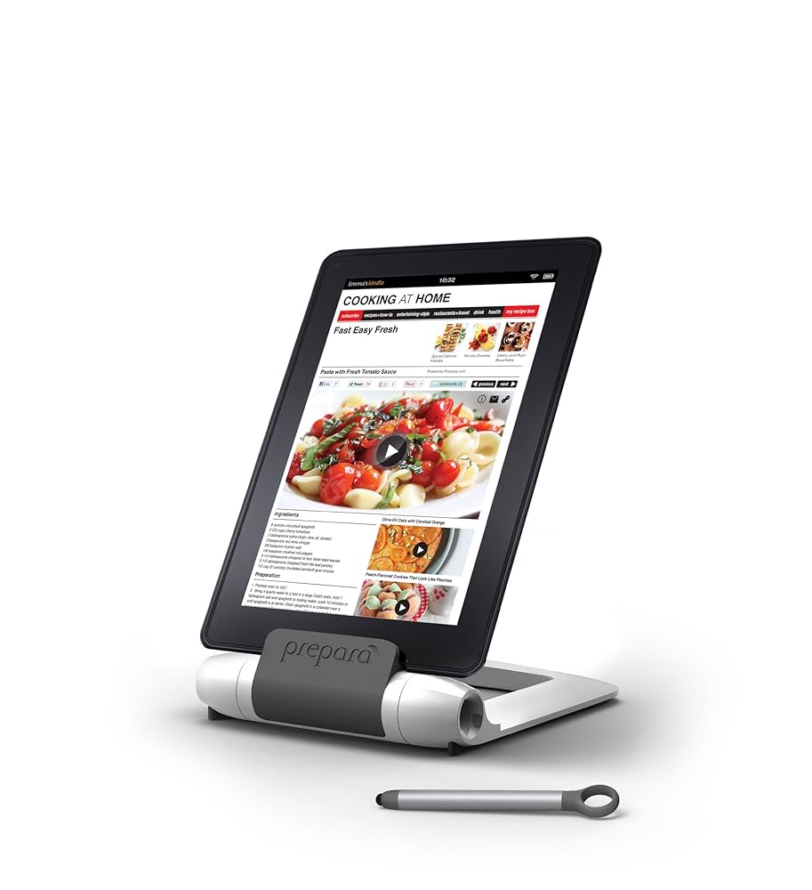 Prepara iPrep Tablet Stand and Stylus - White