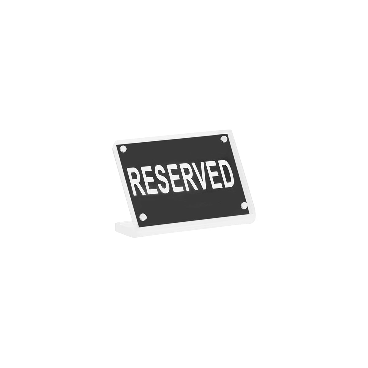 Chef Inox Buffet Sign Acrylic with Magnet Plate - Reserved