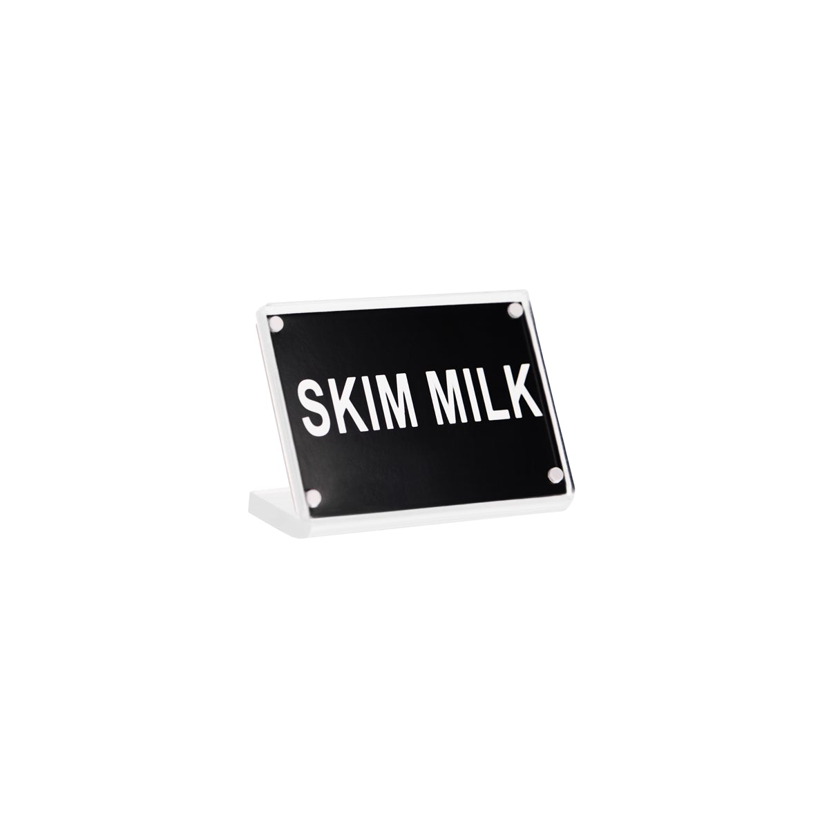 Chef Inox Buffet Sign Acrylic with Magnet Plate - Skim Milk