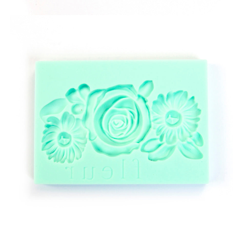 Bake Group Decor Art Mould Fleur 1 2.5 x 3.5in