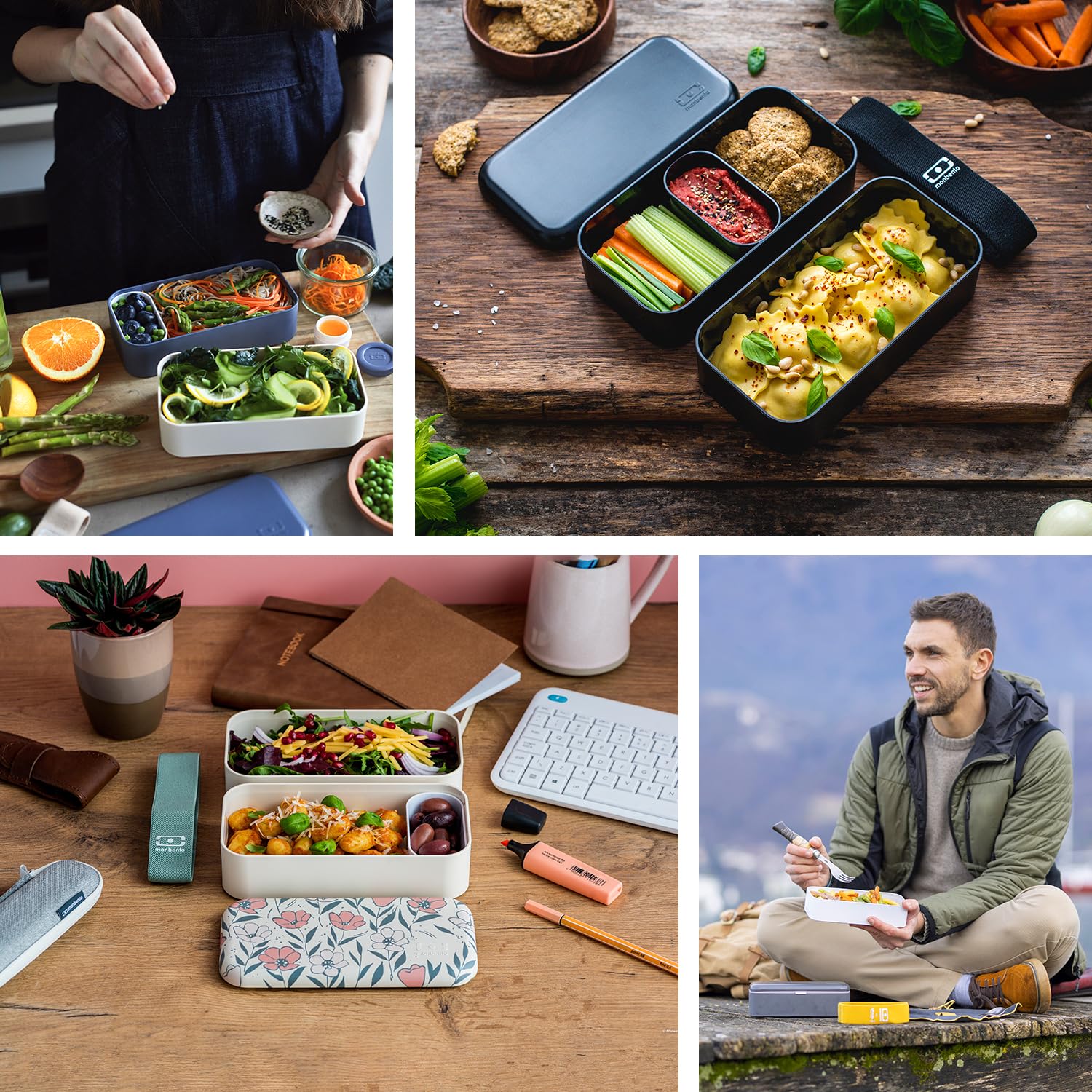 Monbento MB Original Bento Lunch Box Navy 1L