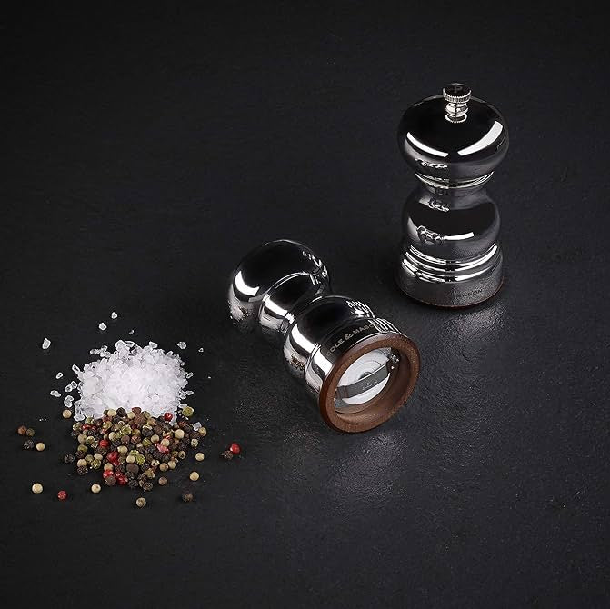 Cole & Mason Knightsbridge Salt & Pepper Mill Gift Set Stainless Steel 120mm