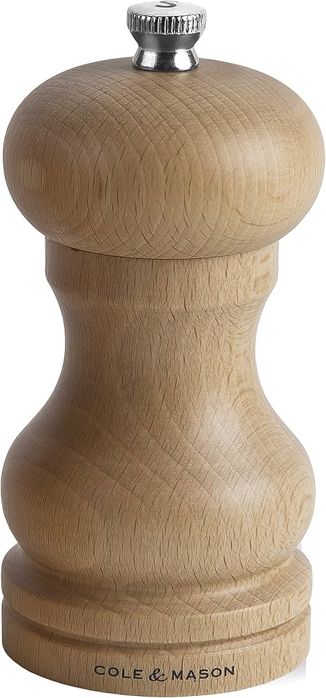 Cole & Mason Capstan Pepper Mill 120mm Beechwood