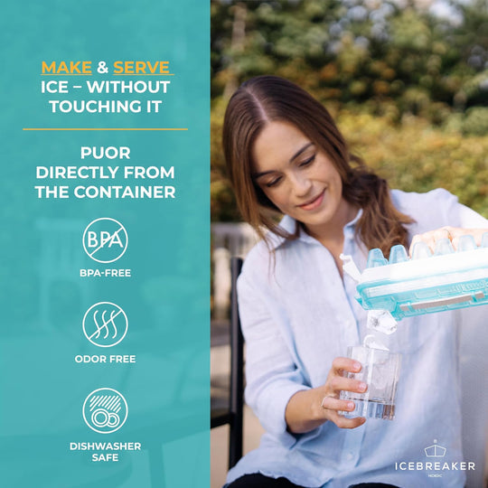 ICEBREAKER Nordic Push and Twist Ice Maker - Clear Water Blue