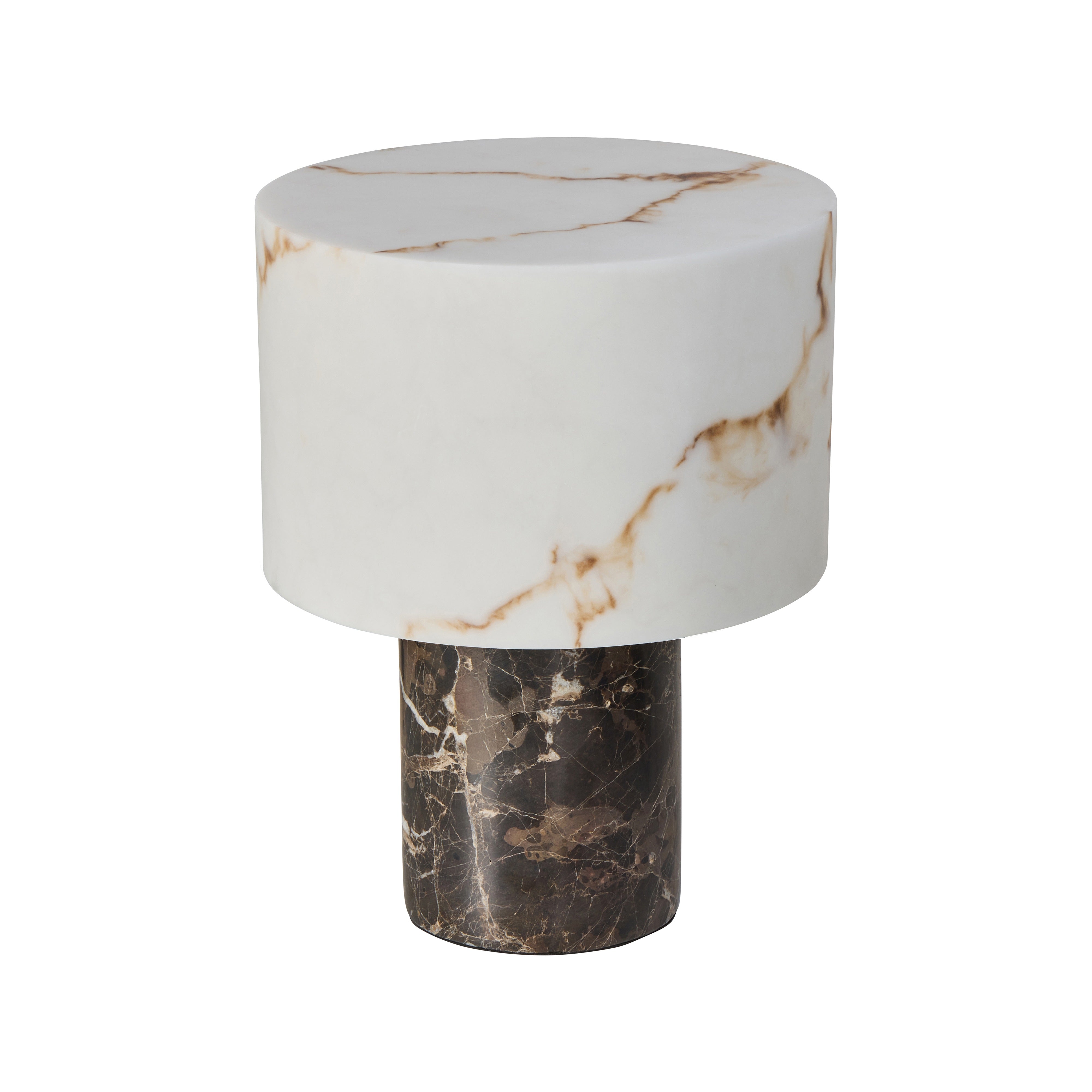 Amalfi Kian Table Lamp Brown & White