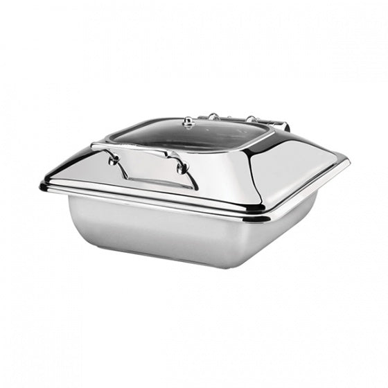 Athena 1/2 GN Rectangular Chafer (Set) (Glass & Stainless Steel Lid)