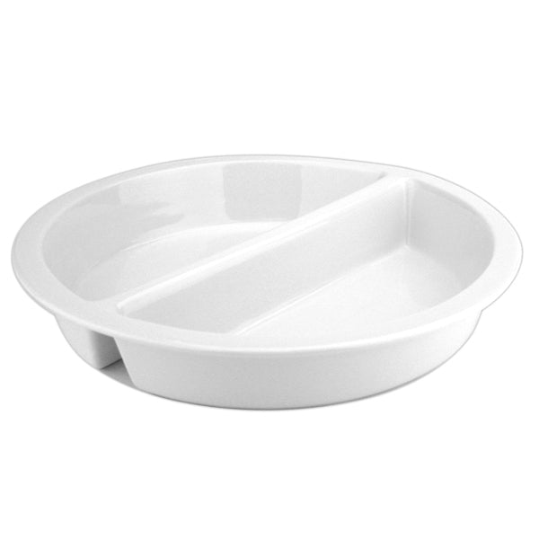 Athena Round Porcelain Food Pan w. Divider (360mm)