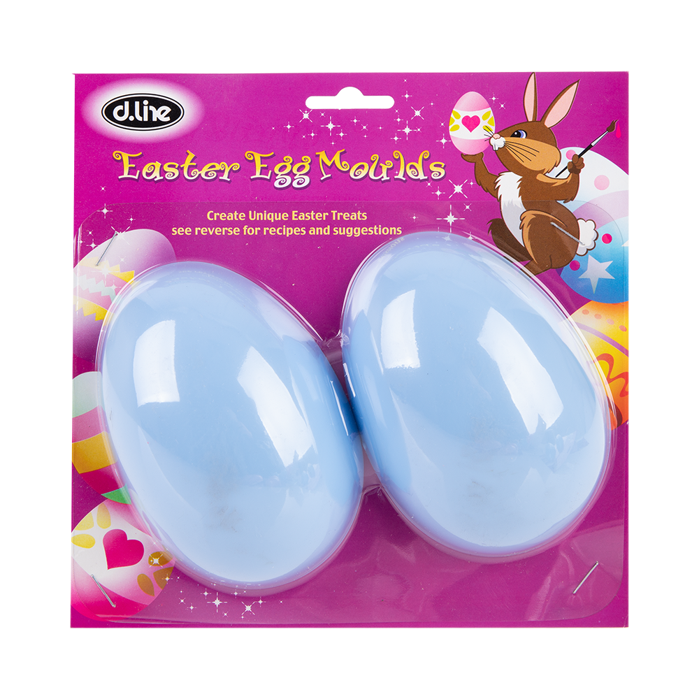 D.Line Large Plain Egg Moulds Set of 2 – 11 x 8 cm