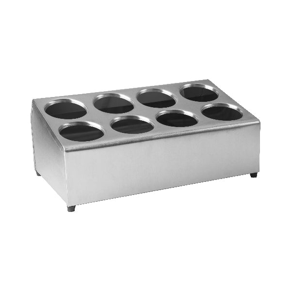 Trenton Cutlery Holder - 8 Hole (495x300x210mm - Silver)