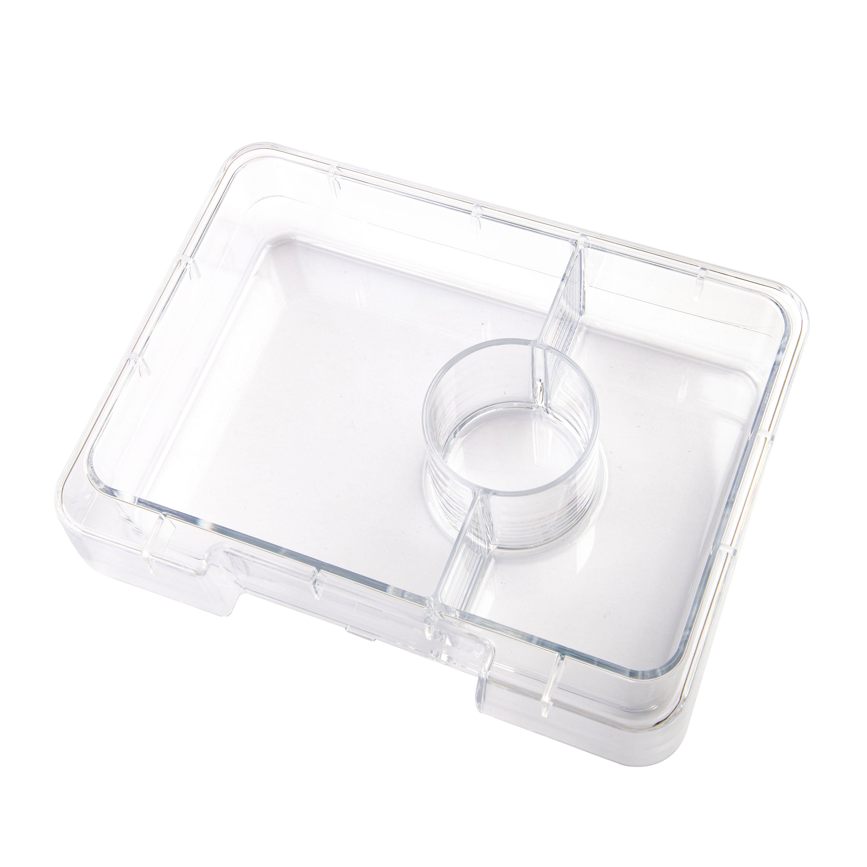 Yumbox Snack Box 3 Compartment Tray Insert - Clear