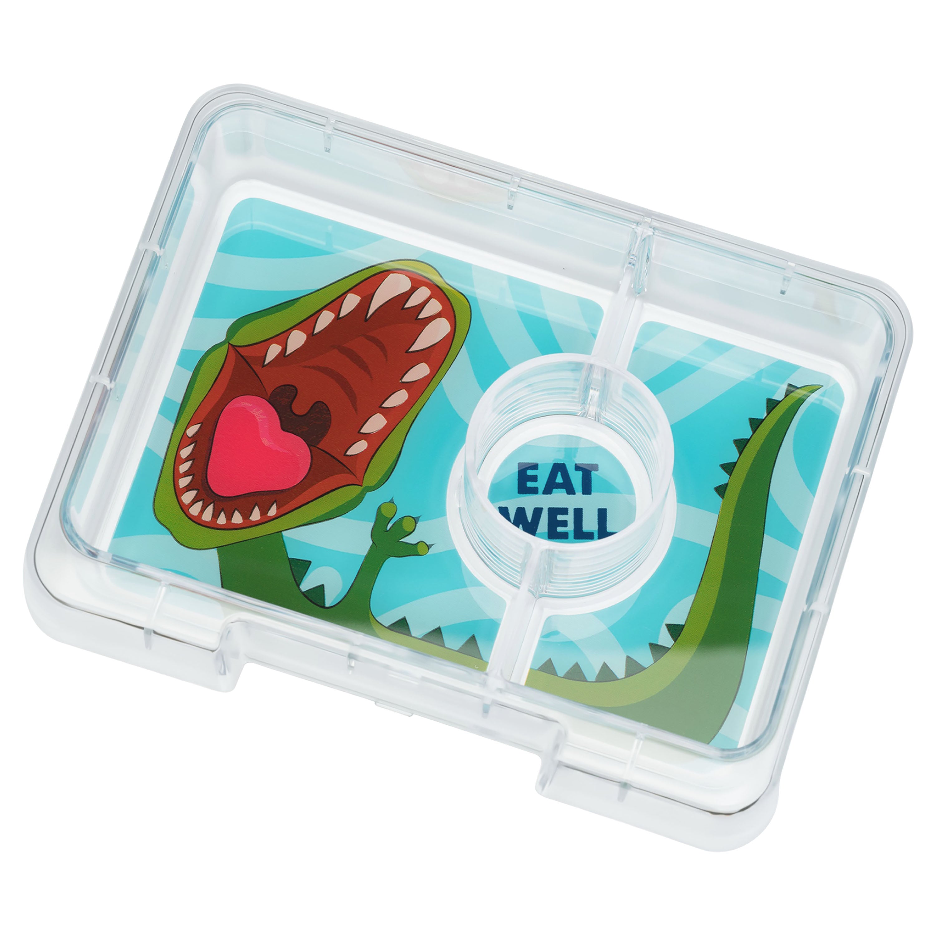 Yumbox 3 Compartment Snack Box (Dinosaur) - Jurassic Green