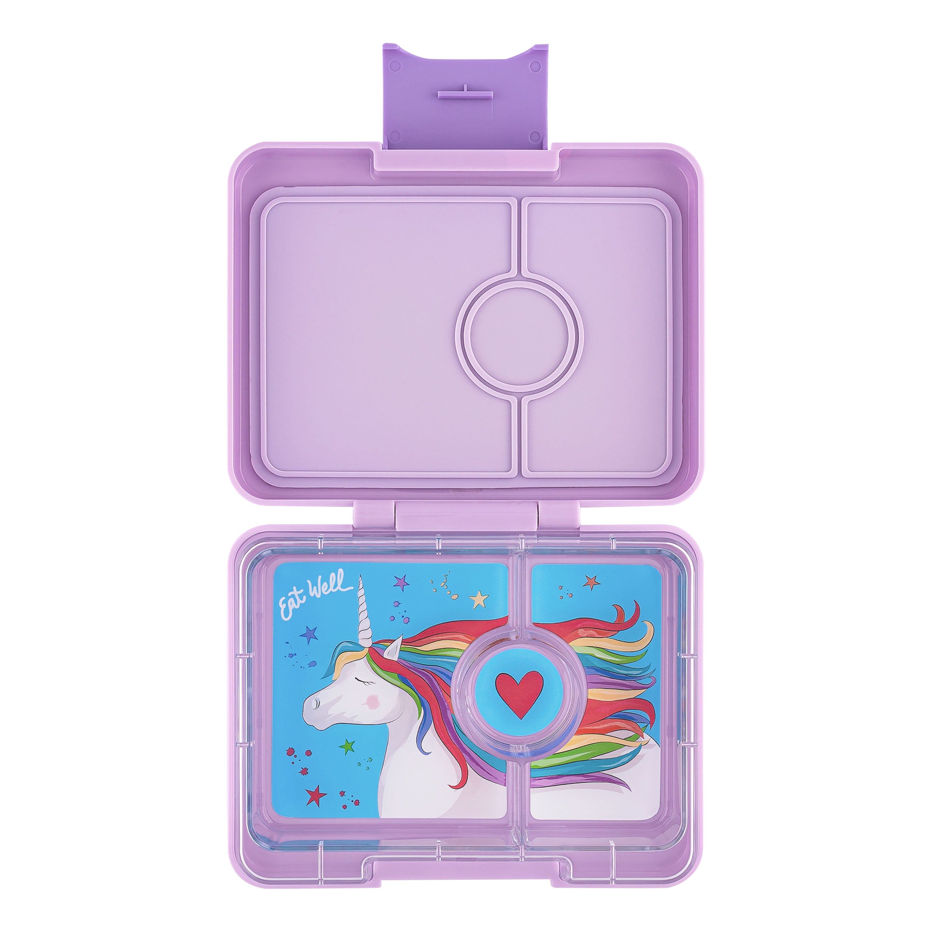 Yumbox 3 Compartment Snack Box (Unicorn) - Lavande Purple