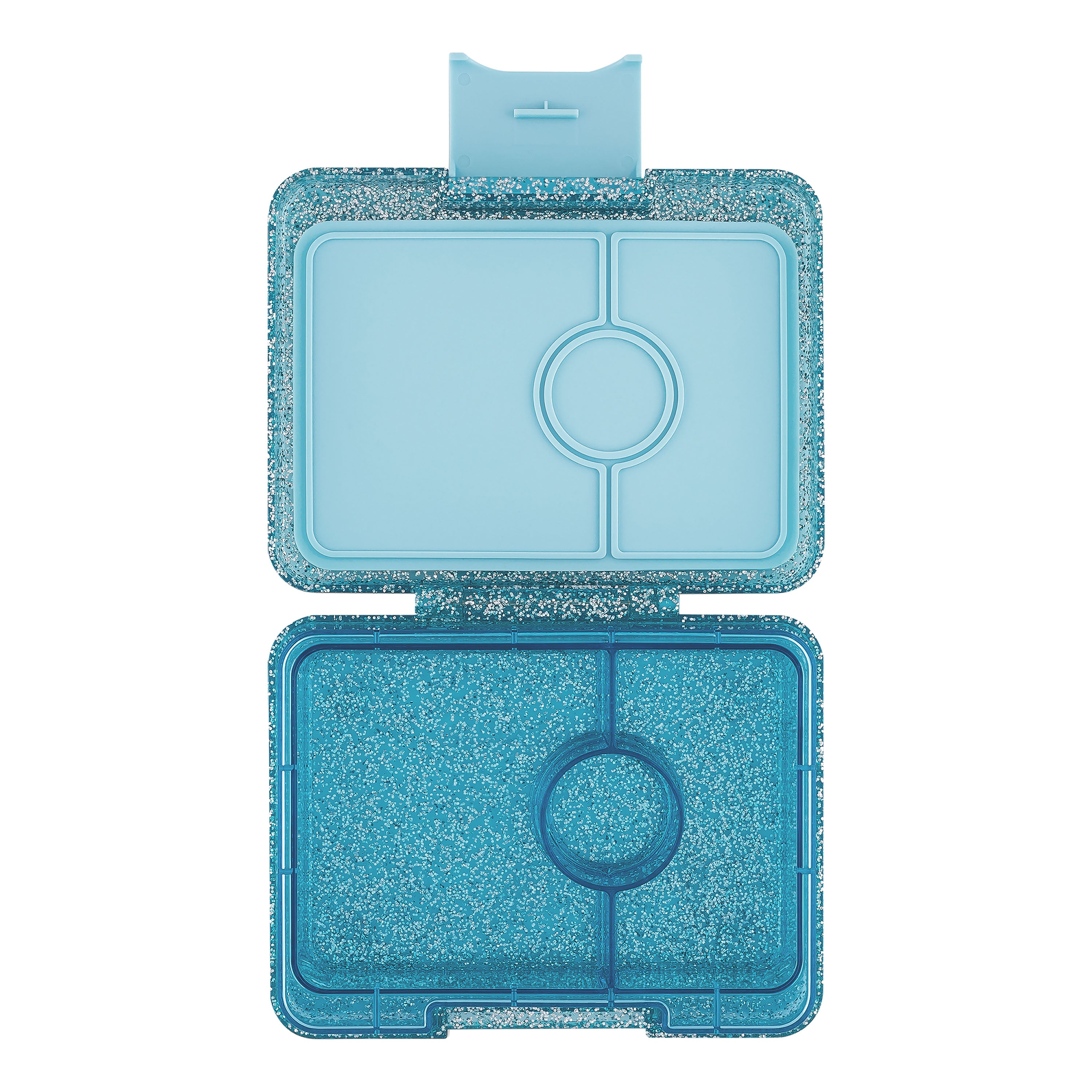 Yumbox 3 Compartment Snack Box (Glitter) - Twinkle Aqua