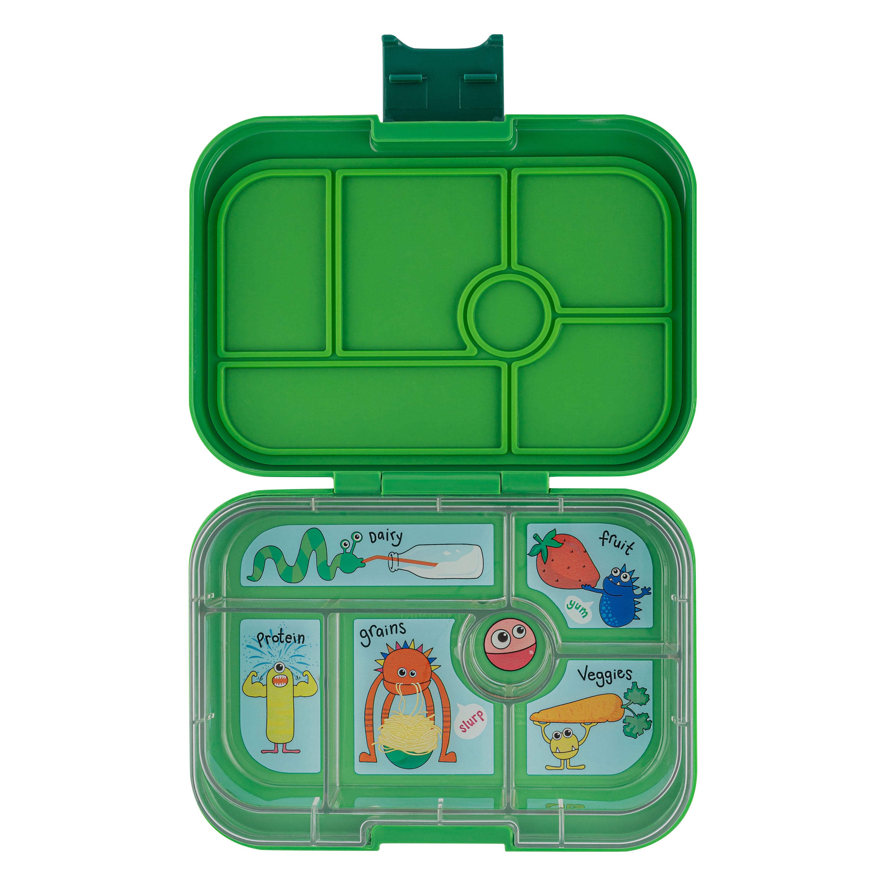 Yumbox Original 6 Compartment Lunch Box (Monster) - Jurassic Green