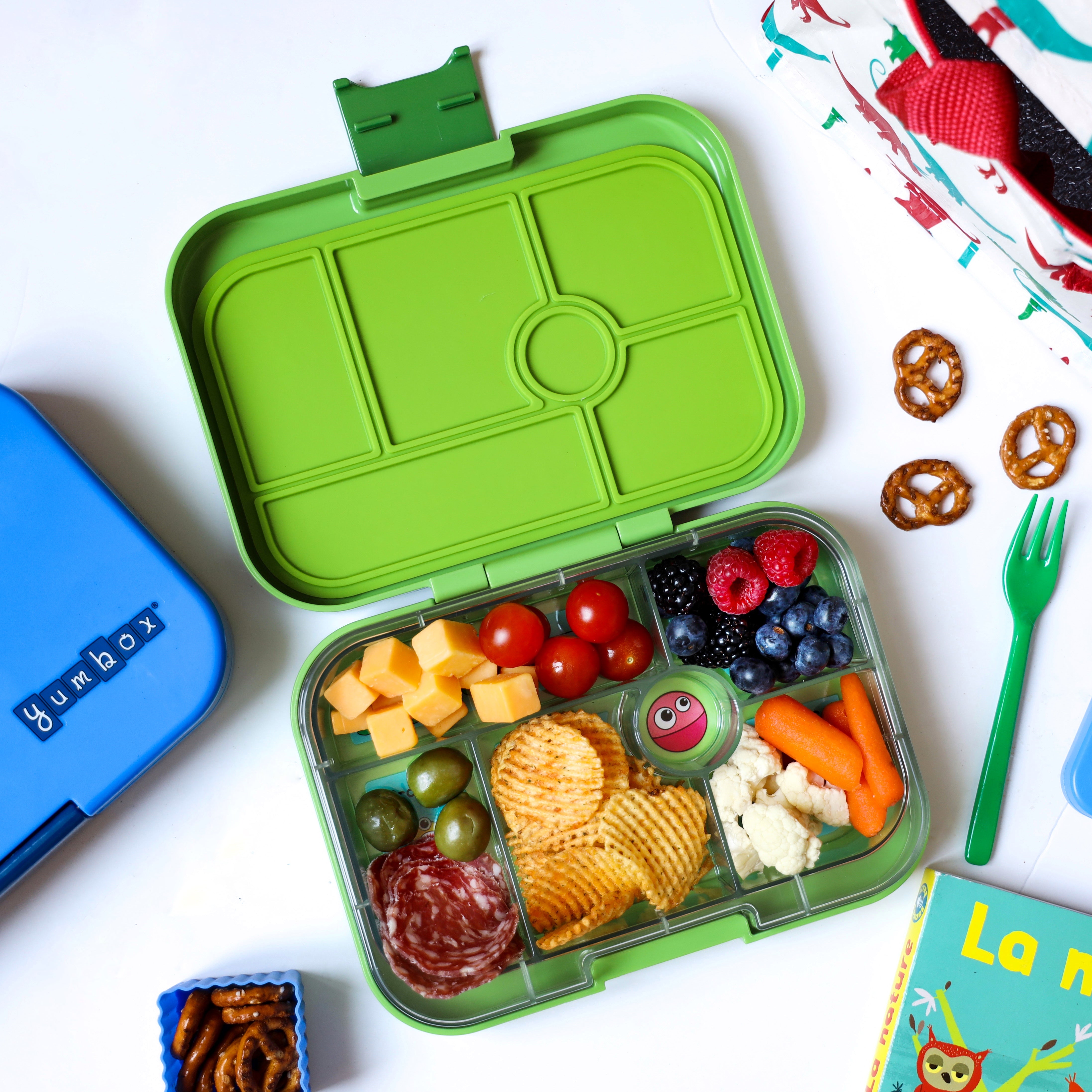 Yumbox Original 6 Compartment Lunch Box (Monster) - Jurassic Green