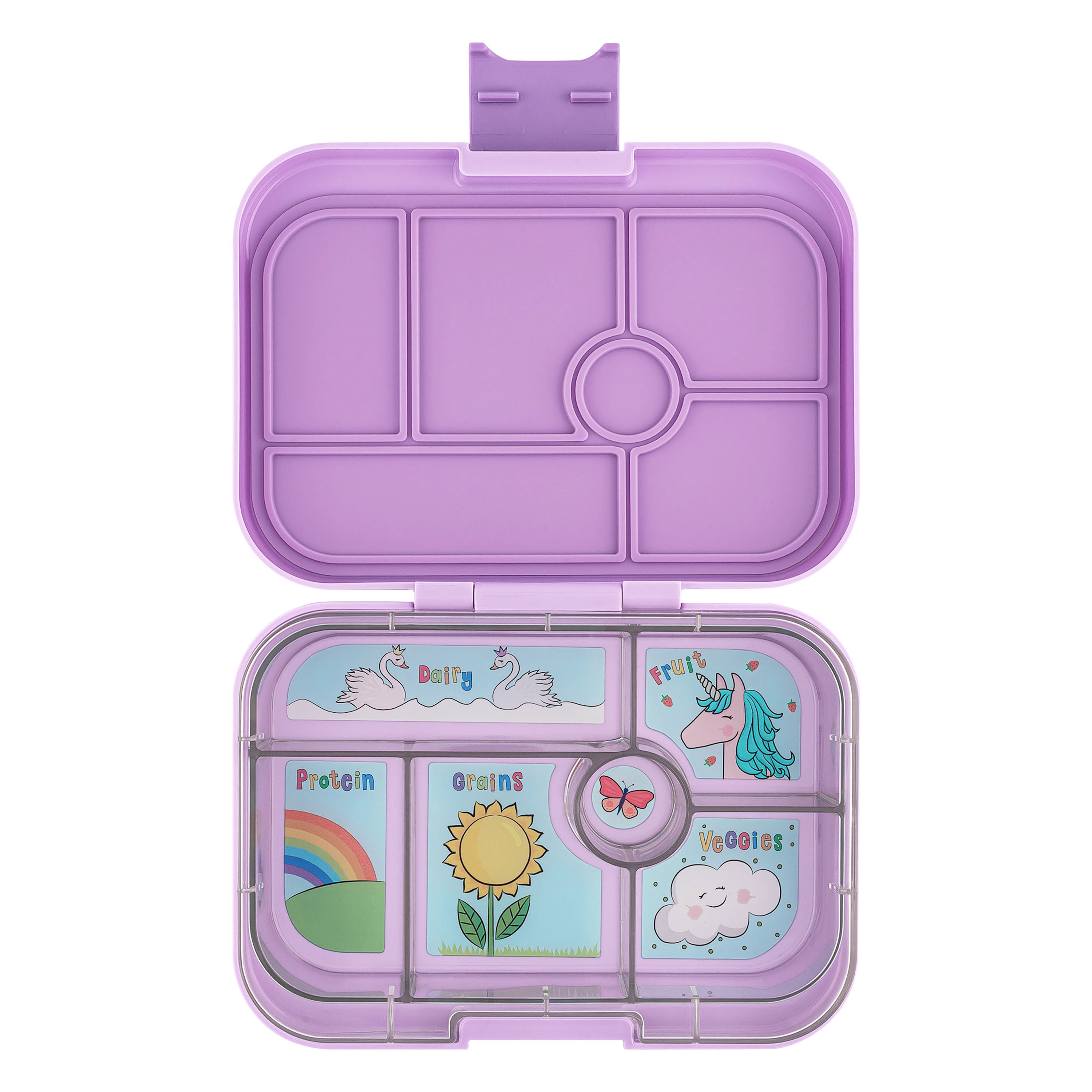Yumbox Original 6 Compartment Lunch Box (Unicorn) - Lavande Purple