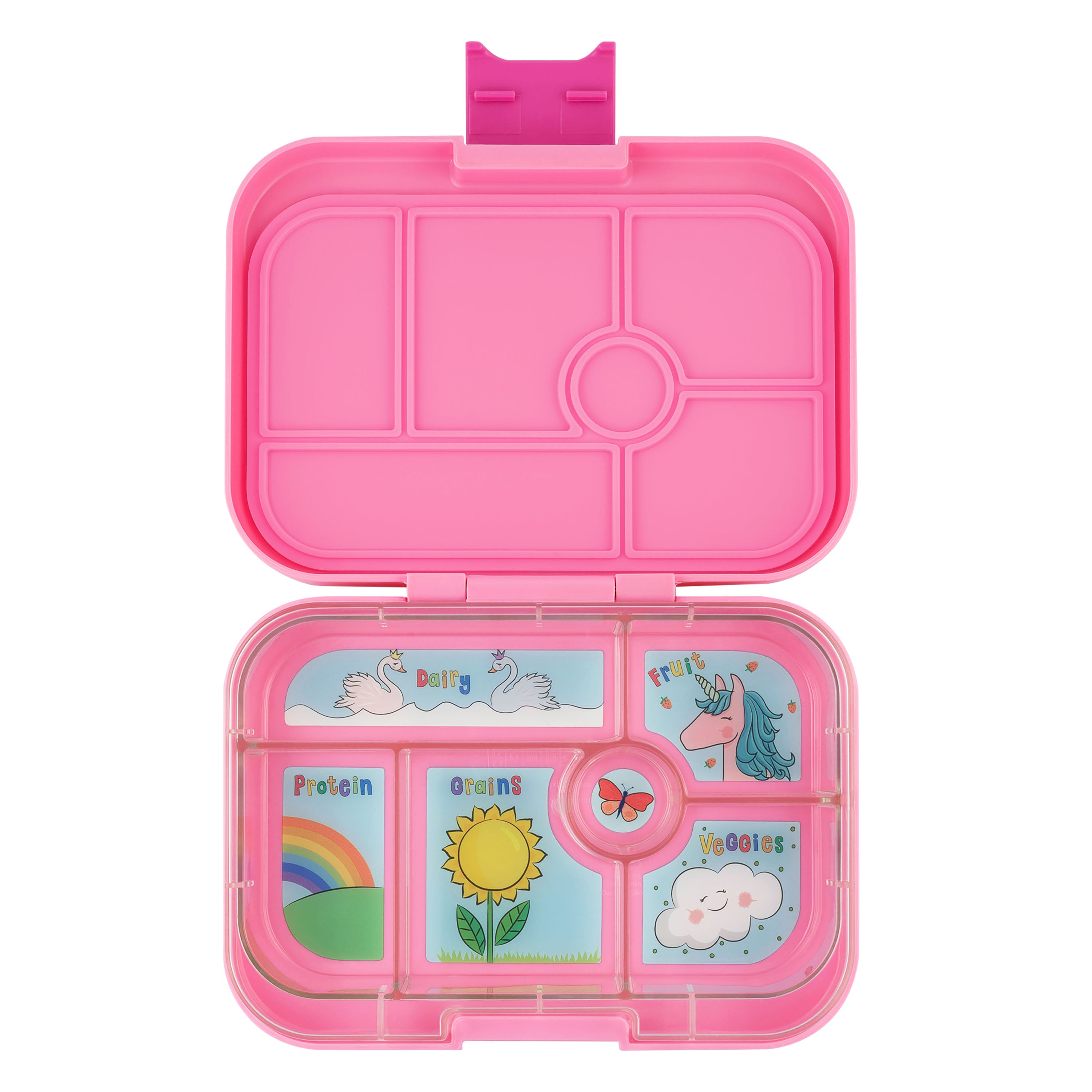 Yumbox Original 6 Compartment Lunch Box (Unicorn) - Power Pink