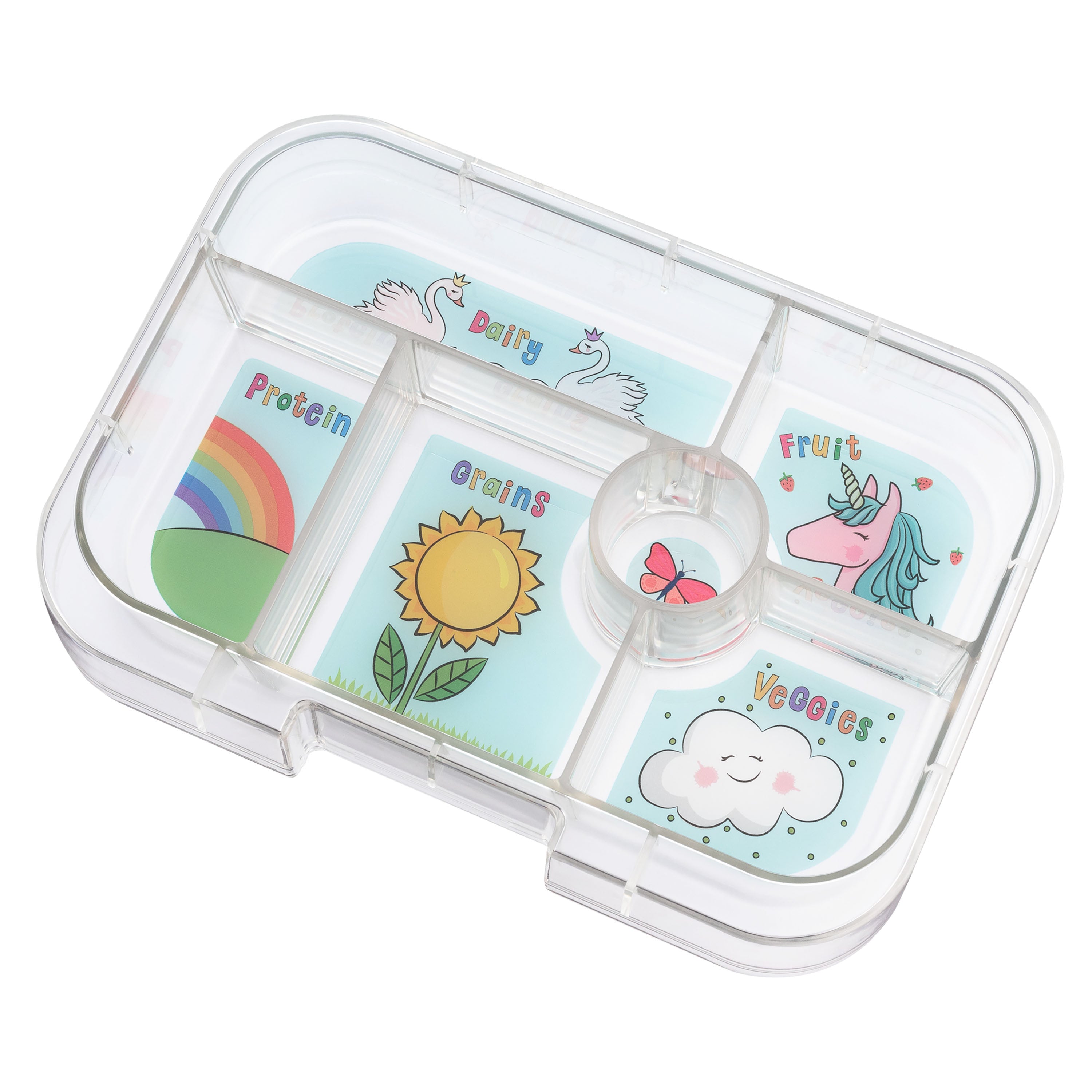 Yumbox Original 6 Compartment Lunch Box (Unicorn) - Power Pink