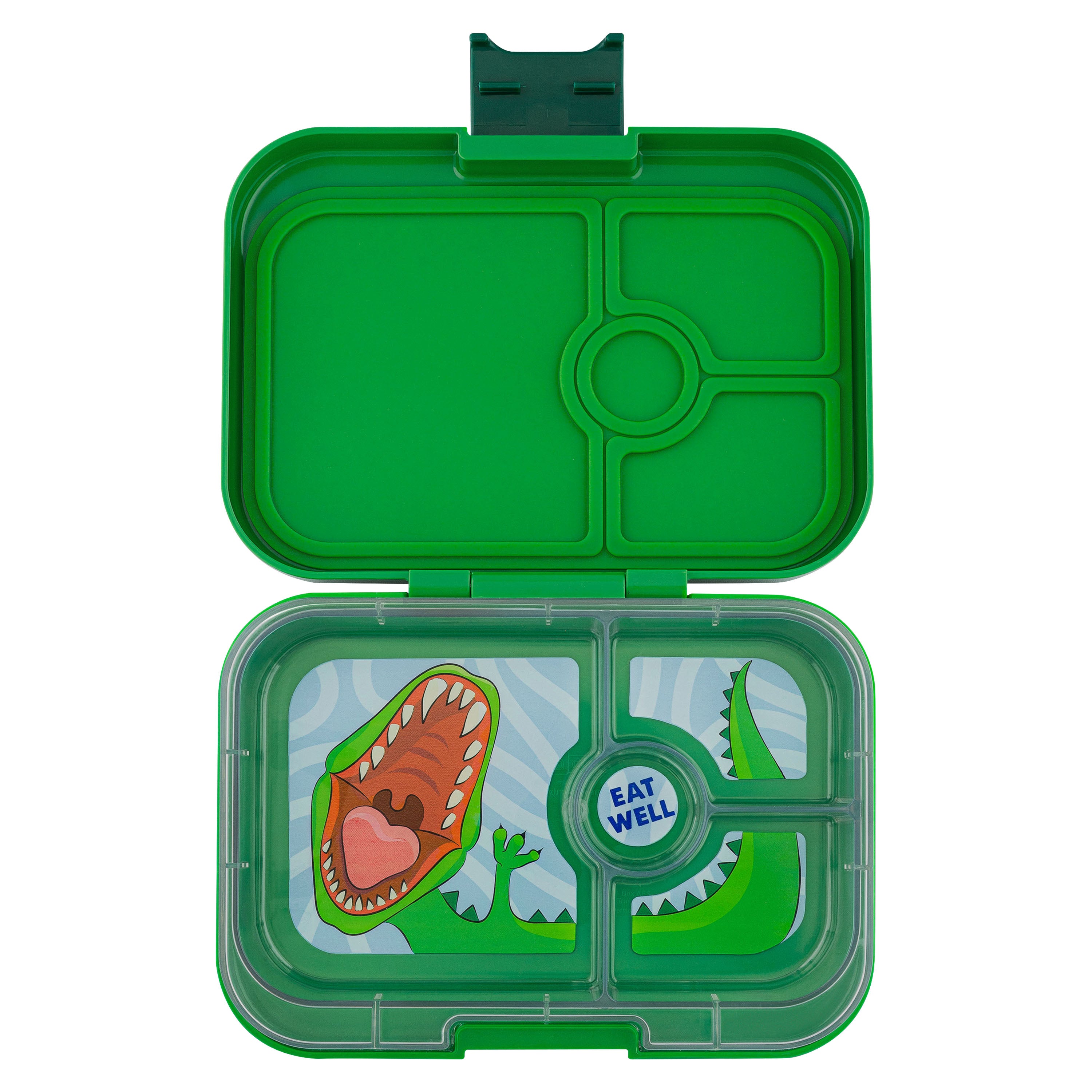 Yumbox Panino 4 Compartment Lunch Box (Dinosaur) - Jurassic Green