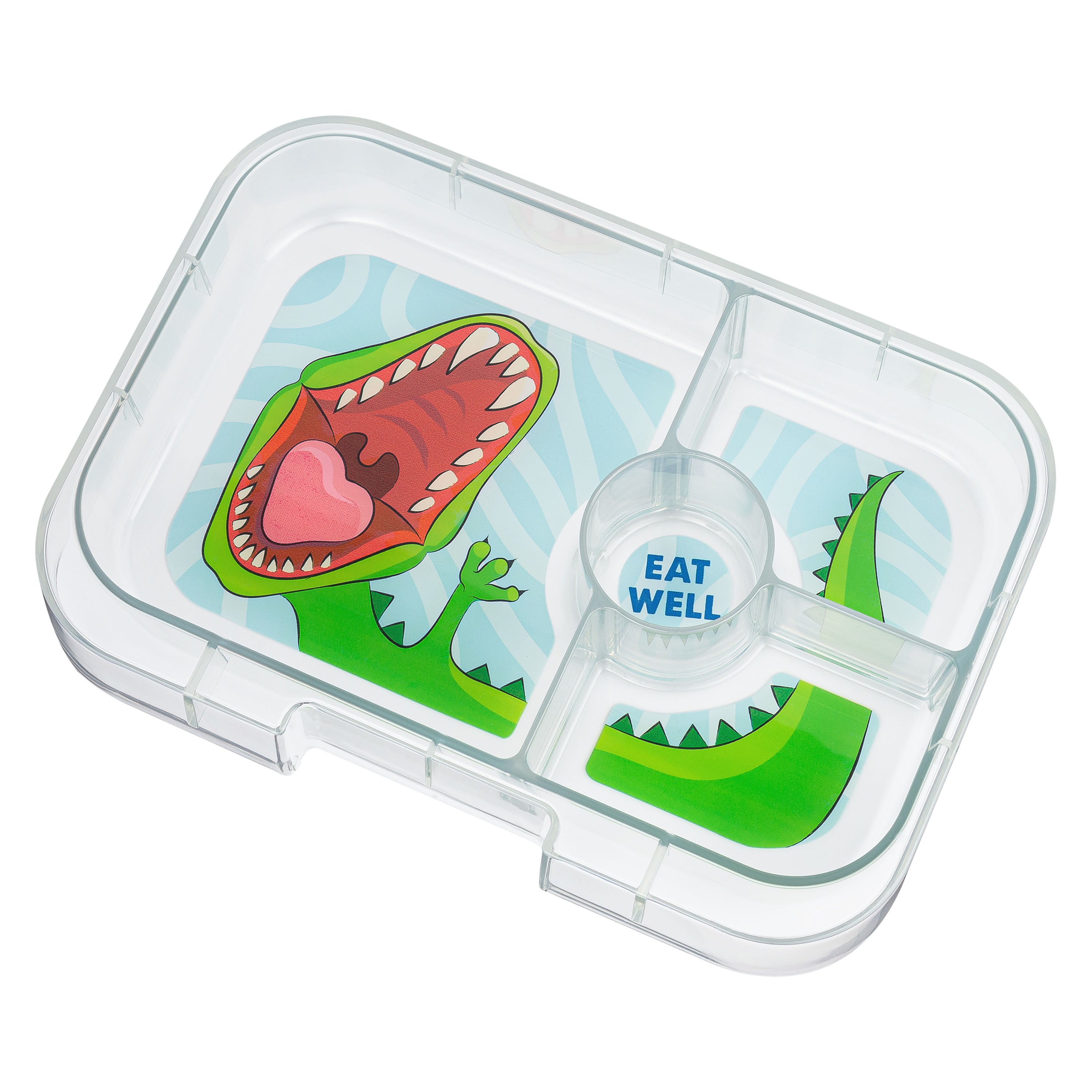 Yumbox Panino 4 Compartment Lunch Box (Dinosaur) - Jurassic Green