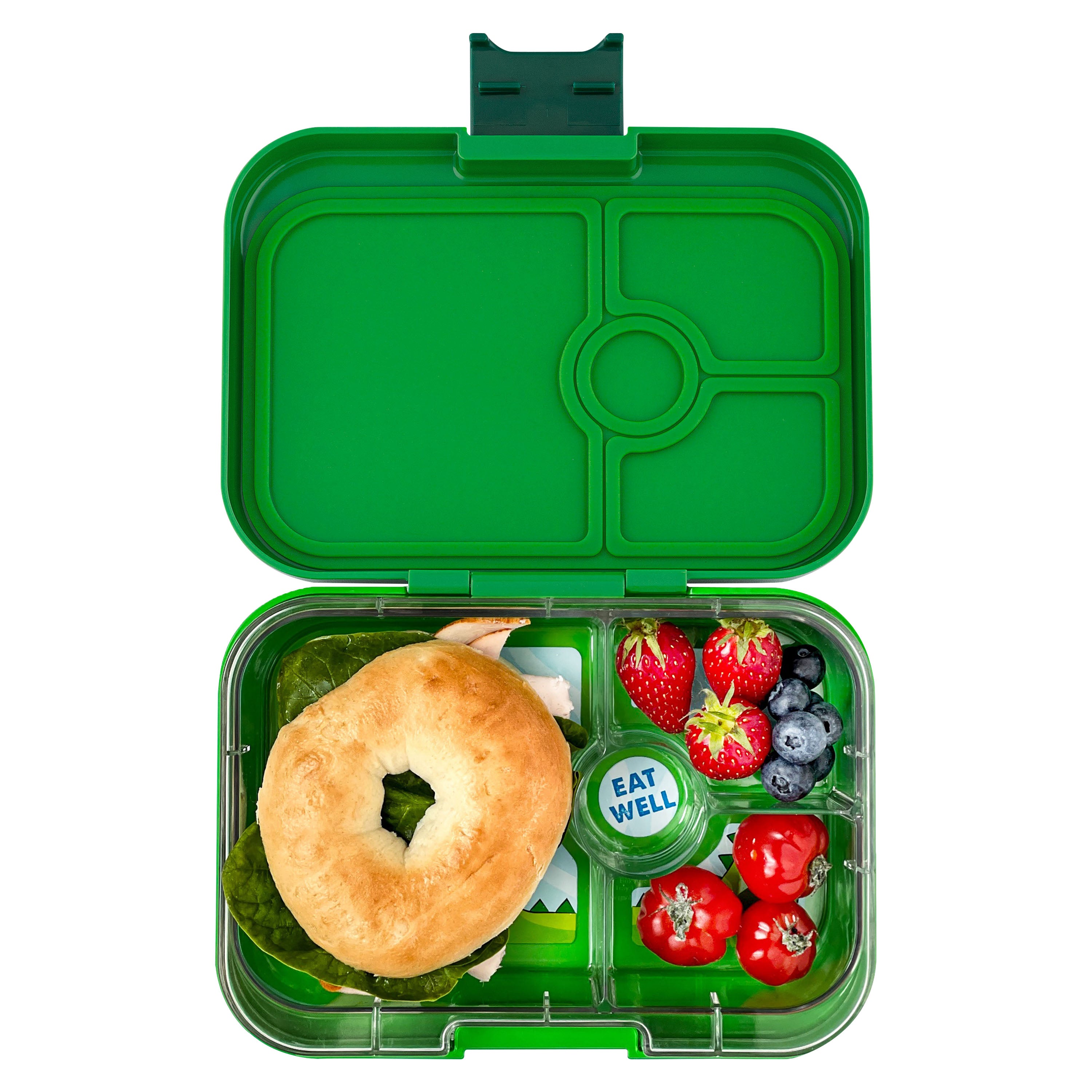 Yumbox Panino 4 Compartment Lunch Box (Dinosaur) - Jurassic Green