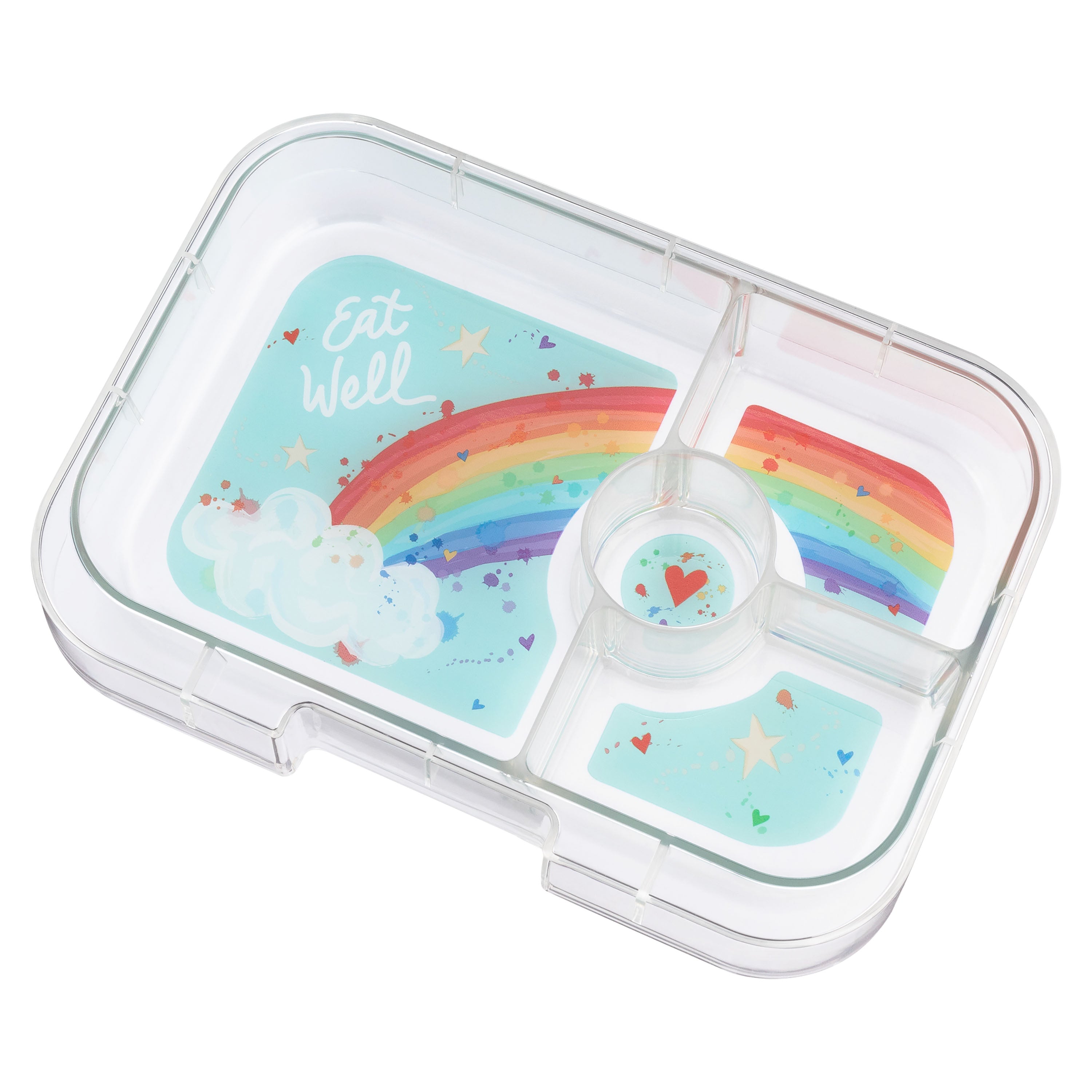 Yumbox Panino 4 Compartment Lunch Box (Rainbow) - Miami Aqua