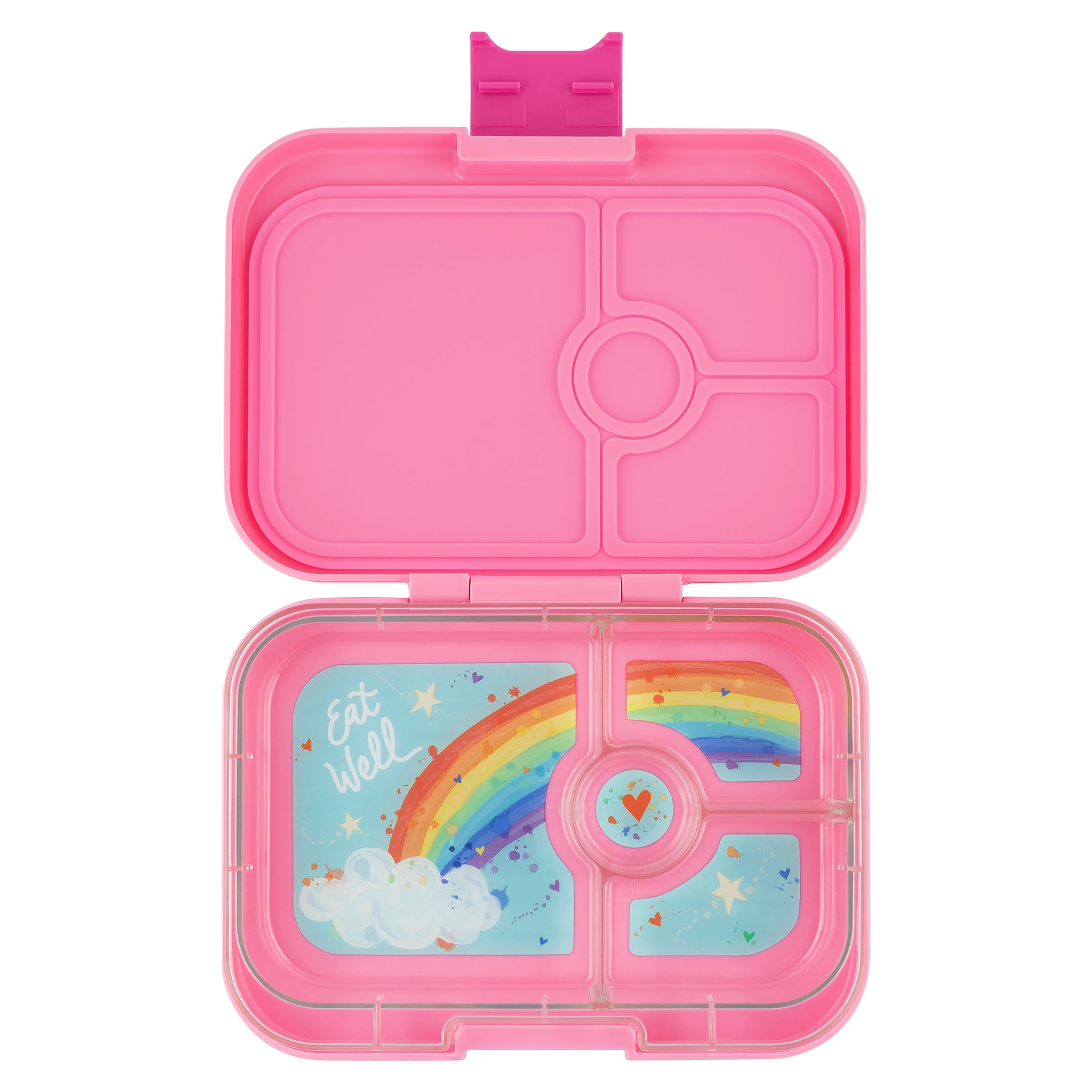 Yumbox Panino 4 Compartment Lunch Box (Rainbow) - Power Pink