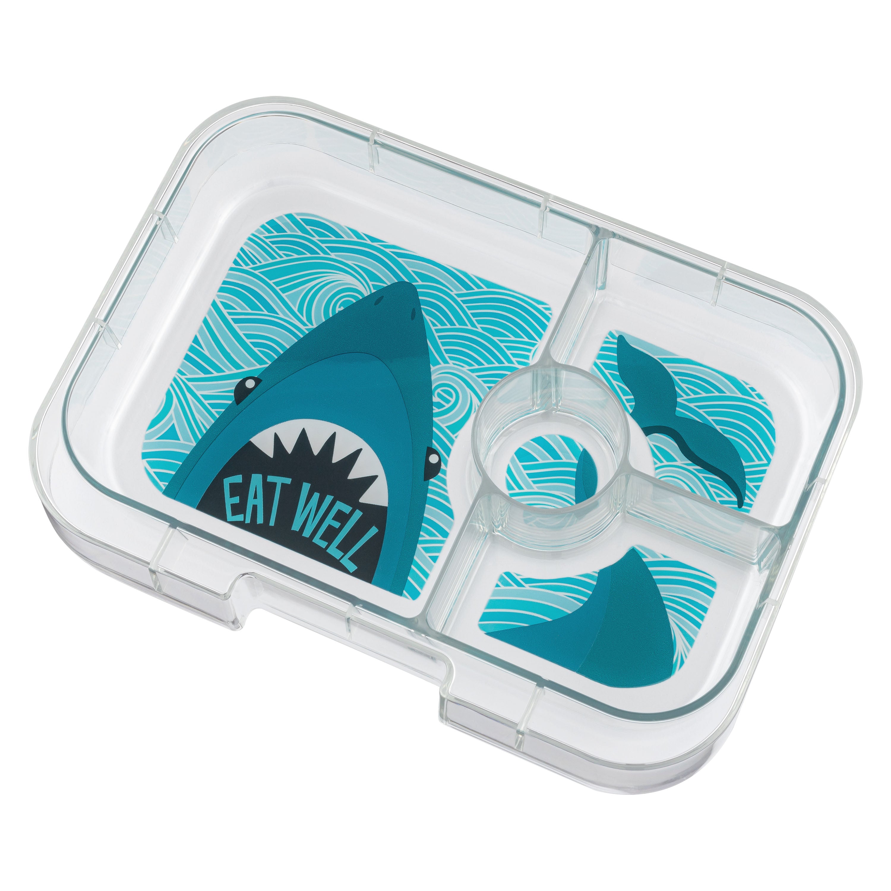 Yumbox Panino 4 Compartment Lunch Box (Shark) - Surf Blue