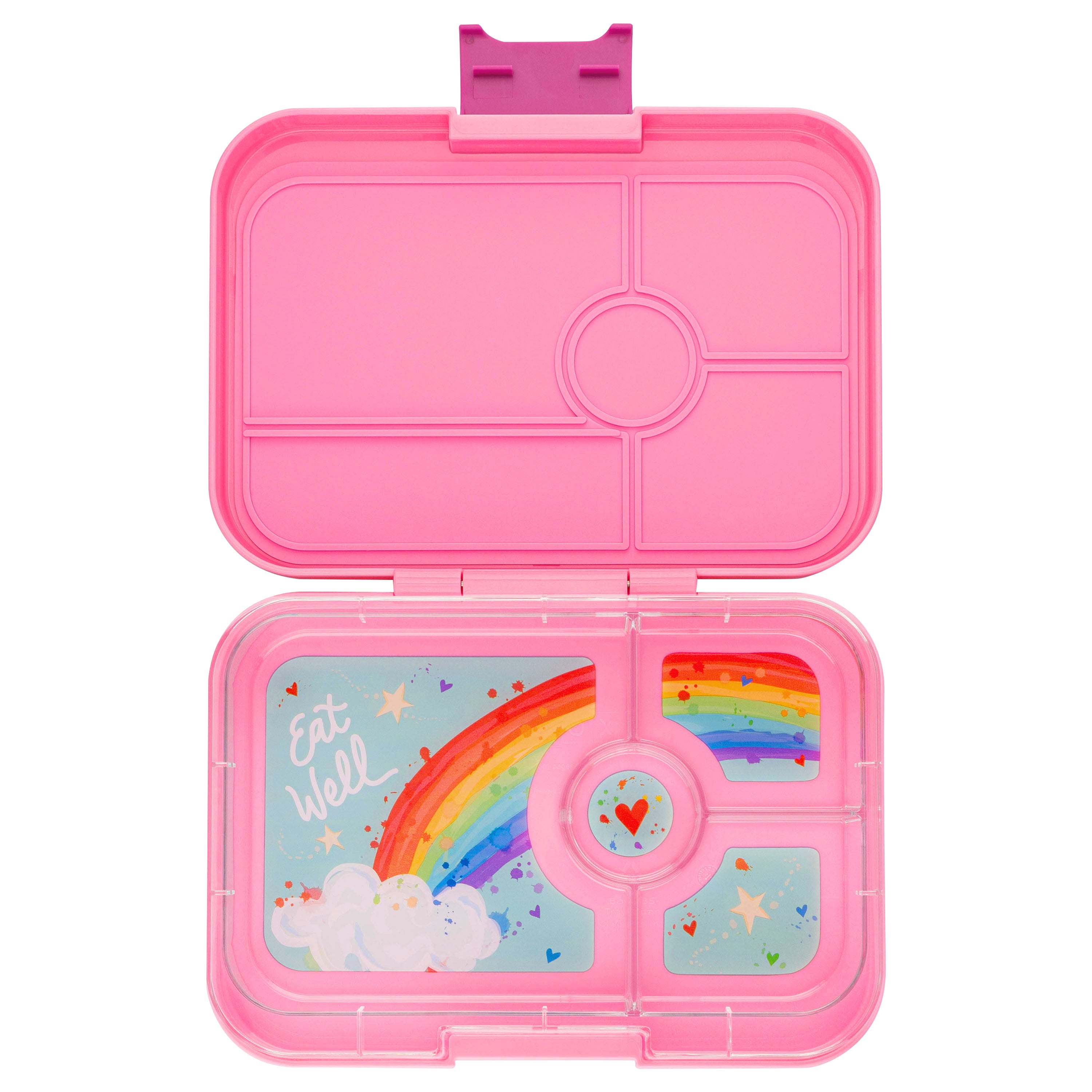 Yumbox Tapas 4 Compartment Lunch Box (Rainbow) - Capri Pink