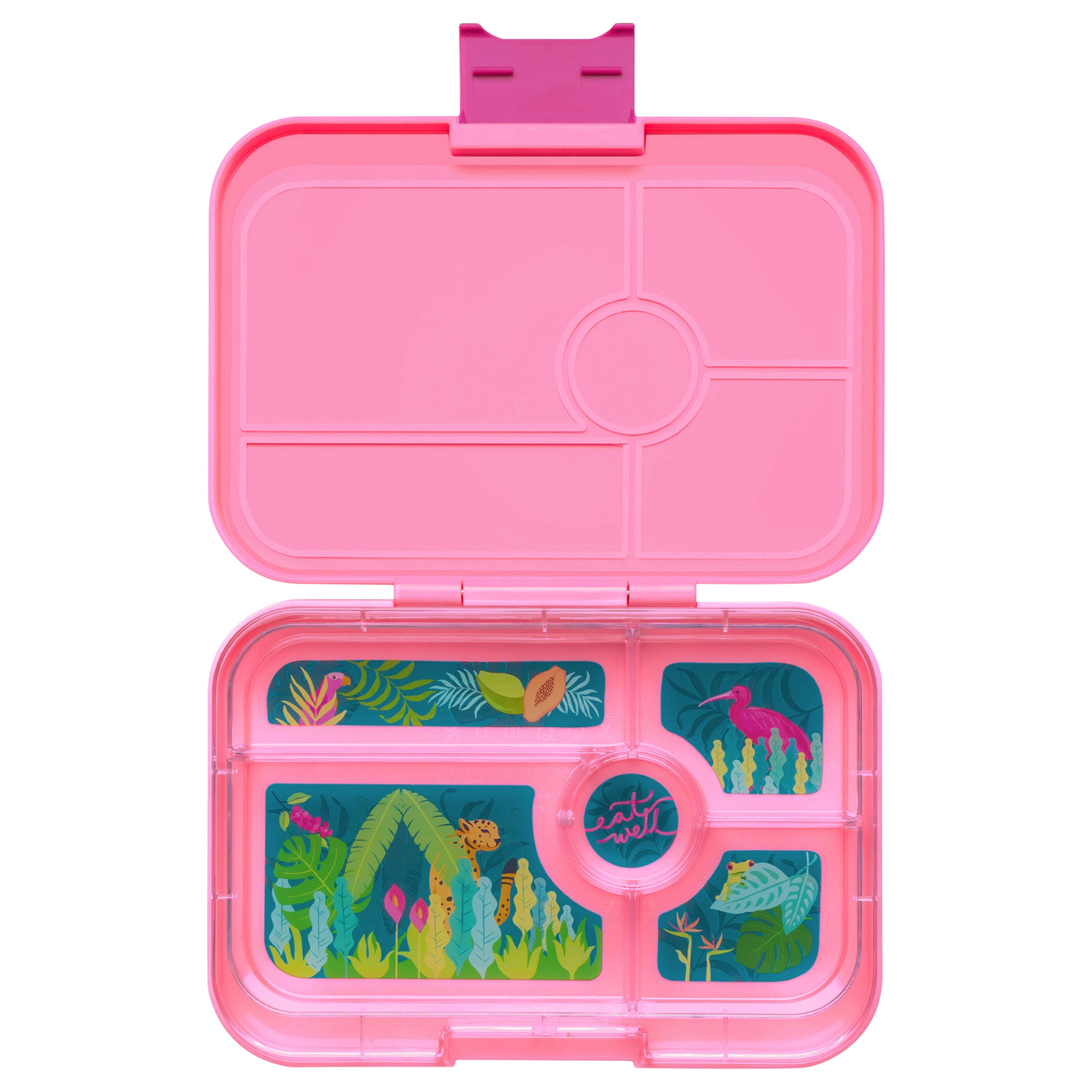 Yumbox Tapas 5 Compartment Lunch Box (Jungle) - Capri Pink