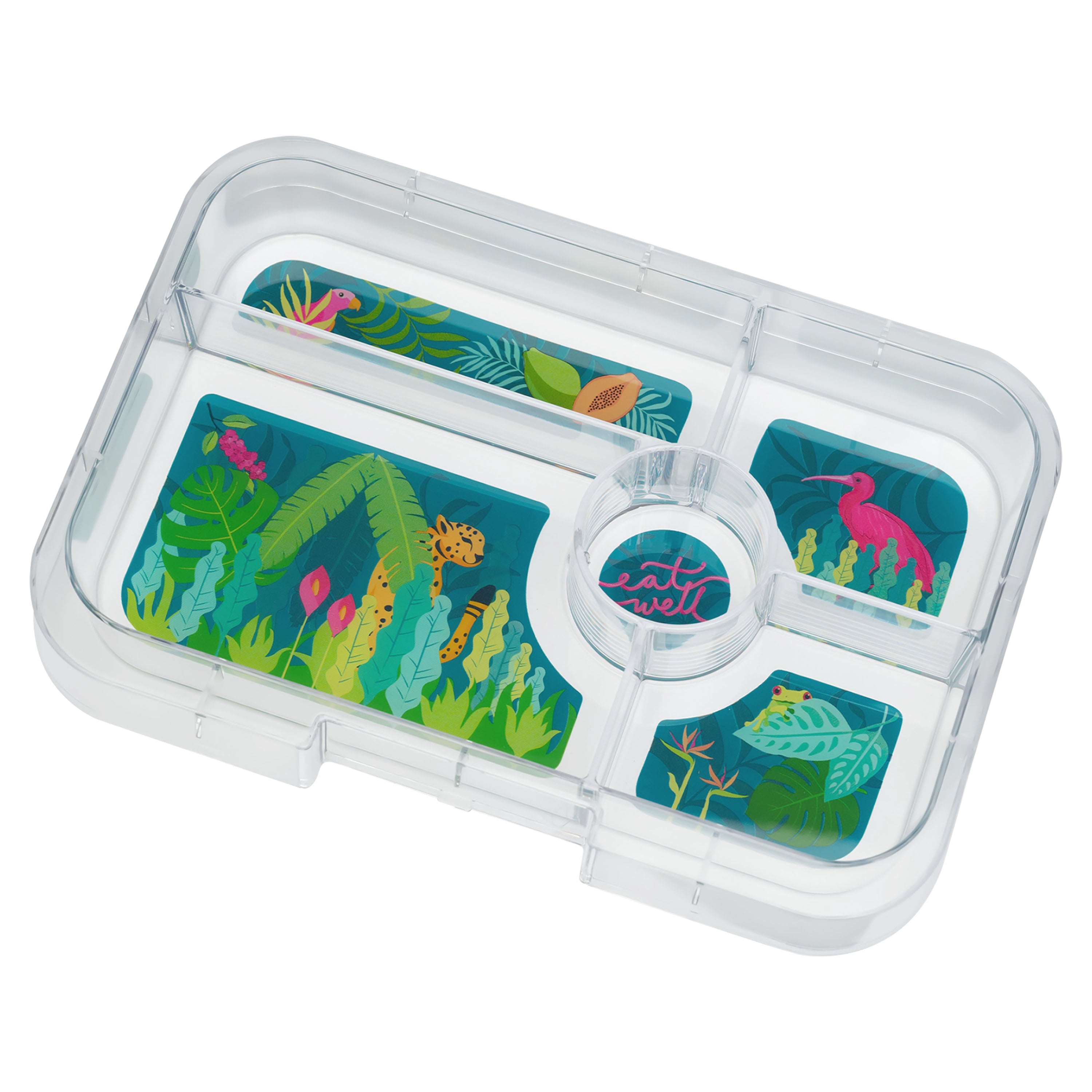 Yumbox Tapas 5 Compartment Lunch Box (Jungle) - Capri Pink
