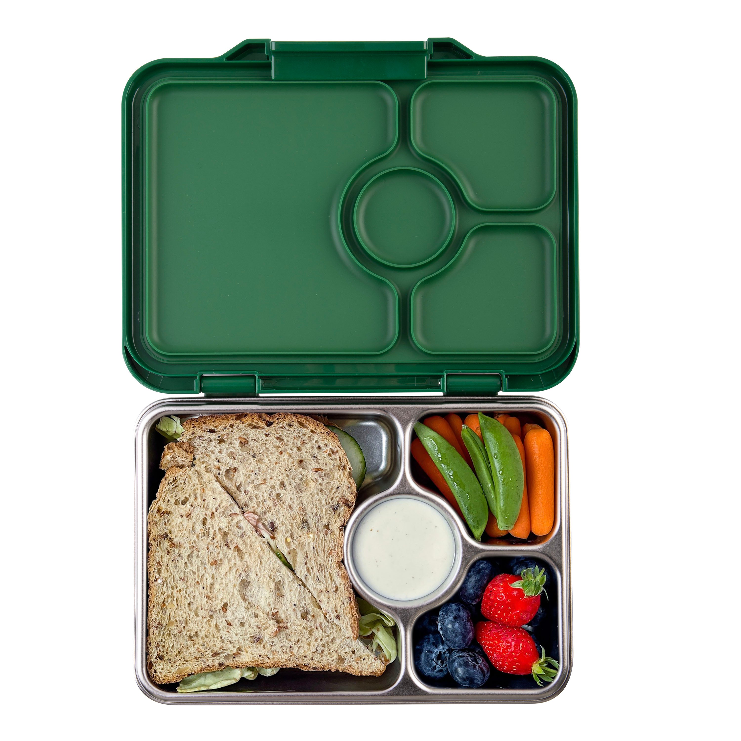 Yumbox Pret S/s 4 Compartment Bento Box - Dublin Green