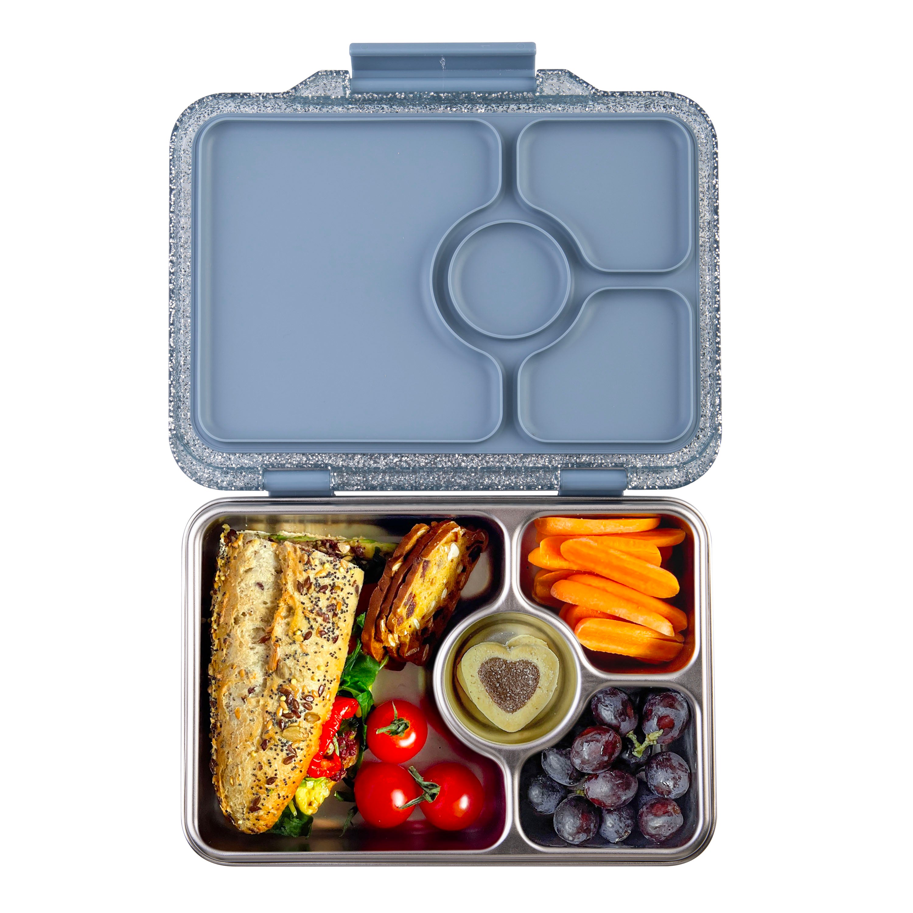 Yumbox Pret S/s 4 Compartment Bento Box - Paris Blue