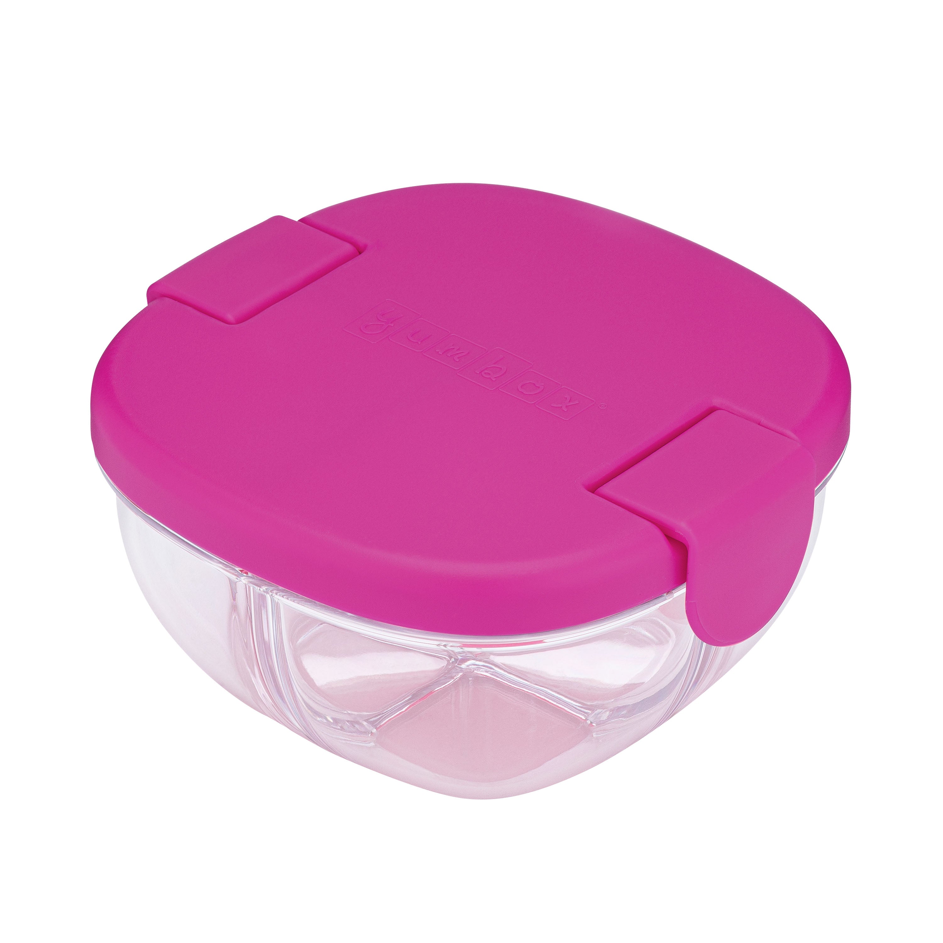 Yumbox 3 Compartment Snack Bowl 384ml - Raspberry Pink