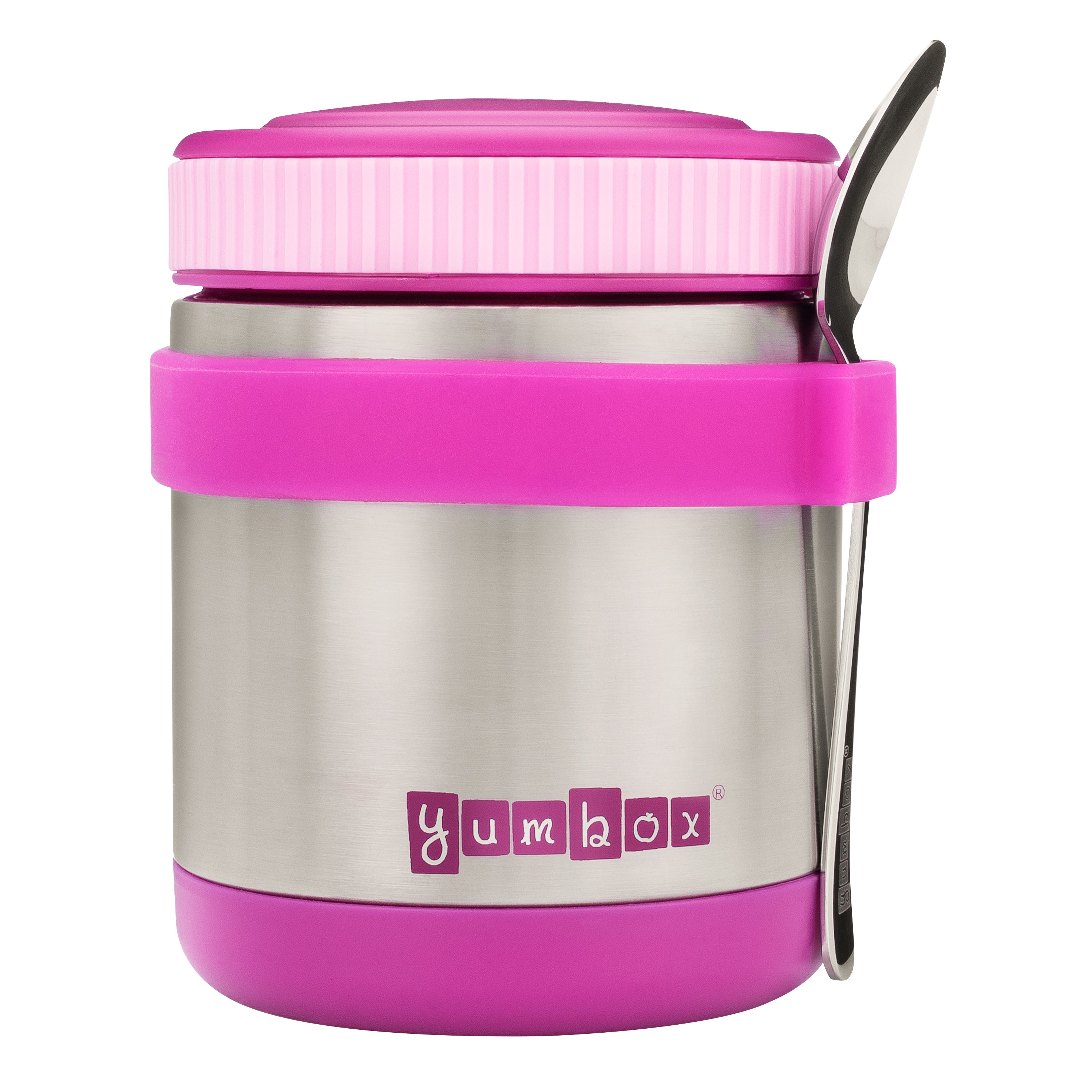 Yumbox Zuppa S/S Triple Wall Thermal W/Spoon 420ml - Bijoux Purple