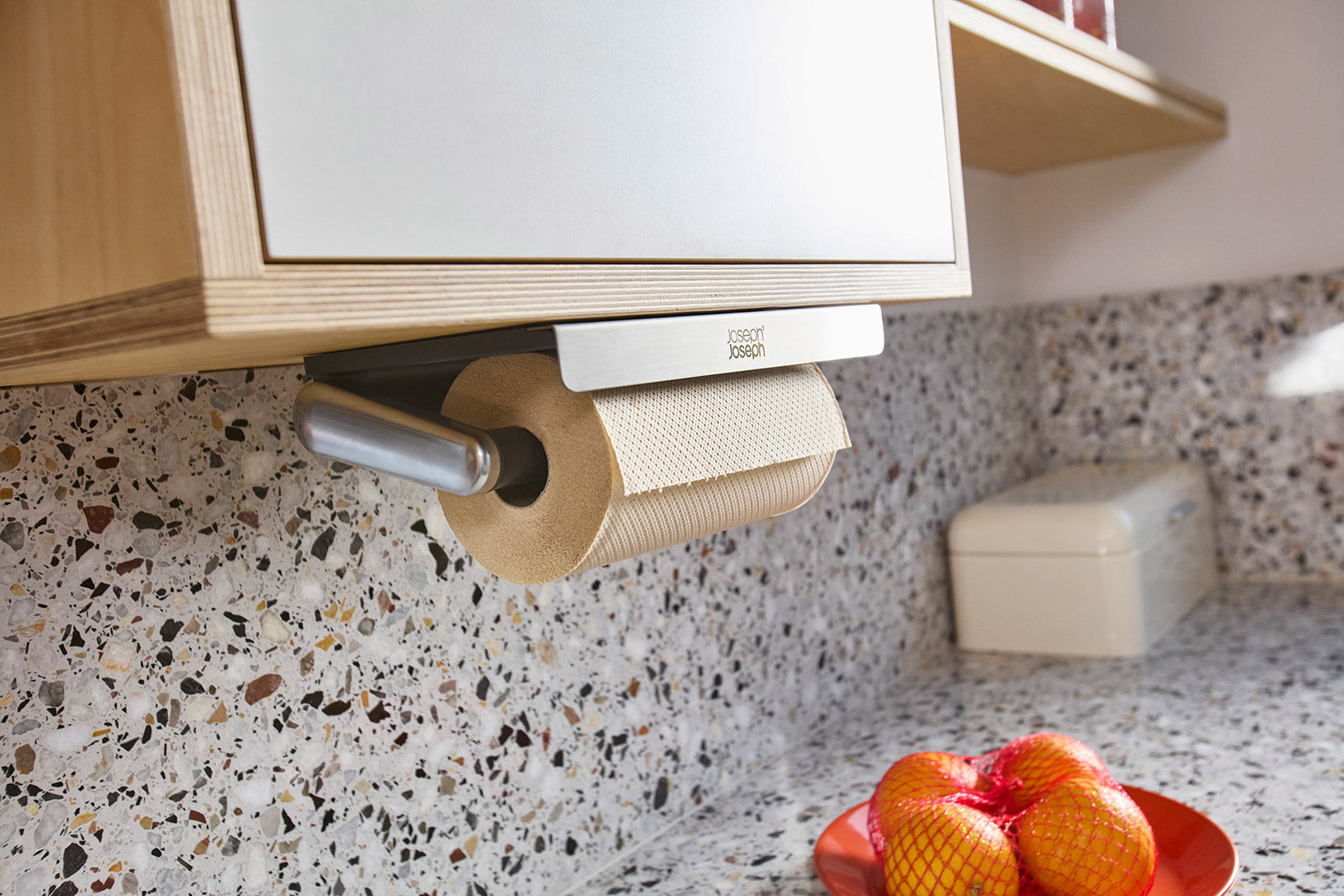 Joseph Joseph Rollgrip Under-Shelf Easy-Tear Kitchen Roll Holder