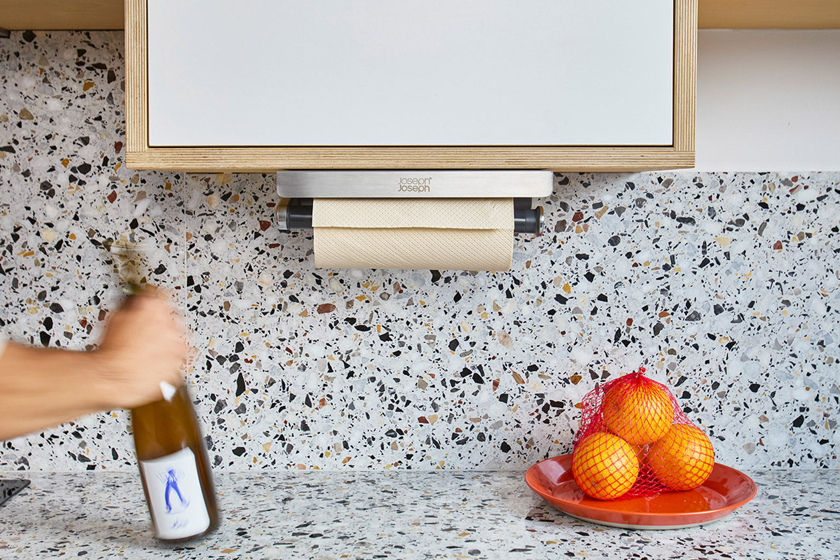 Joseph Joseph Rollgrip Under-Shelf Easy-Tear Kitchen Roll Holder