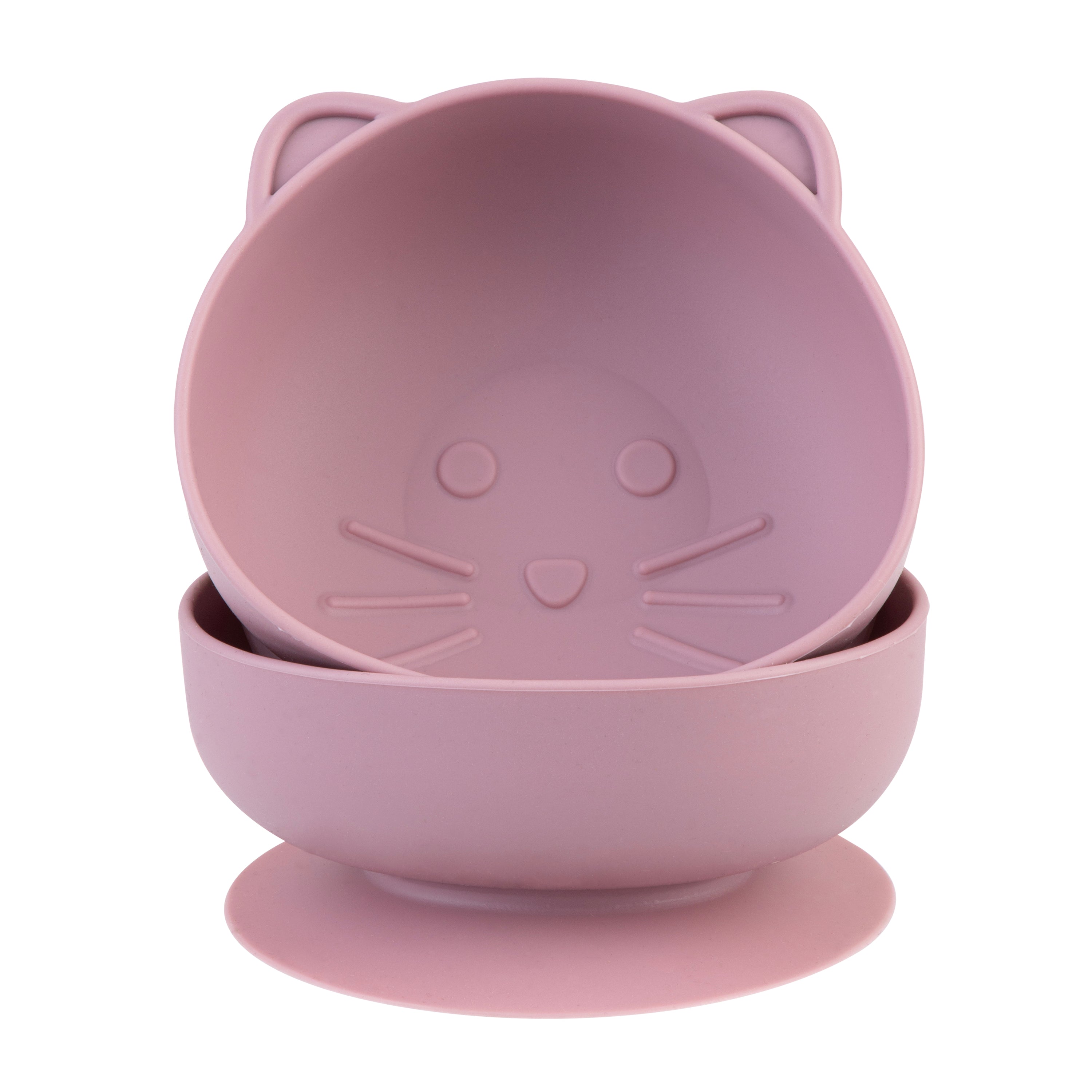 Melii Luxe Silicone Suction Bowl 2 Pack - Cat