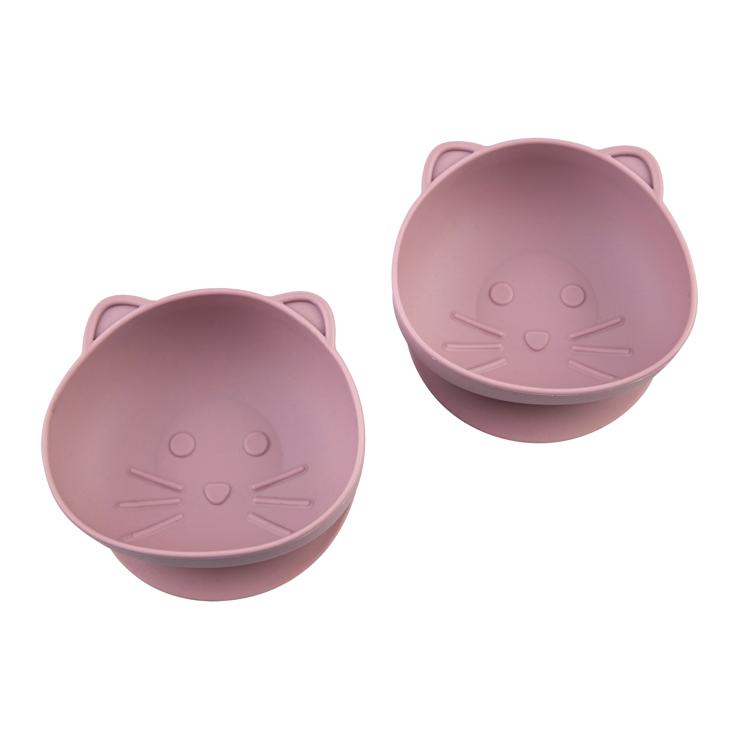 Melii Luxe Silicone Suction Bowl 2 Pack - Cat