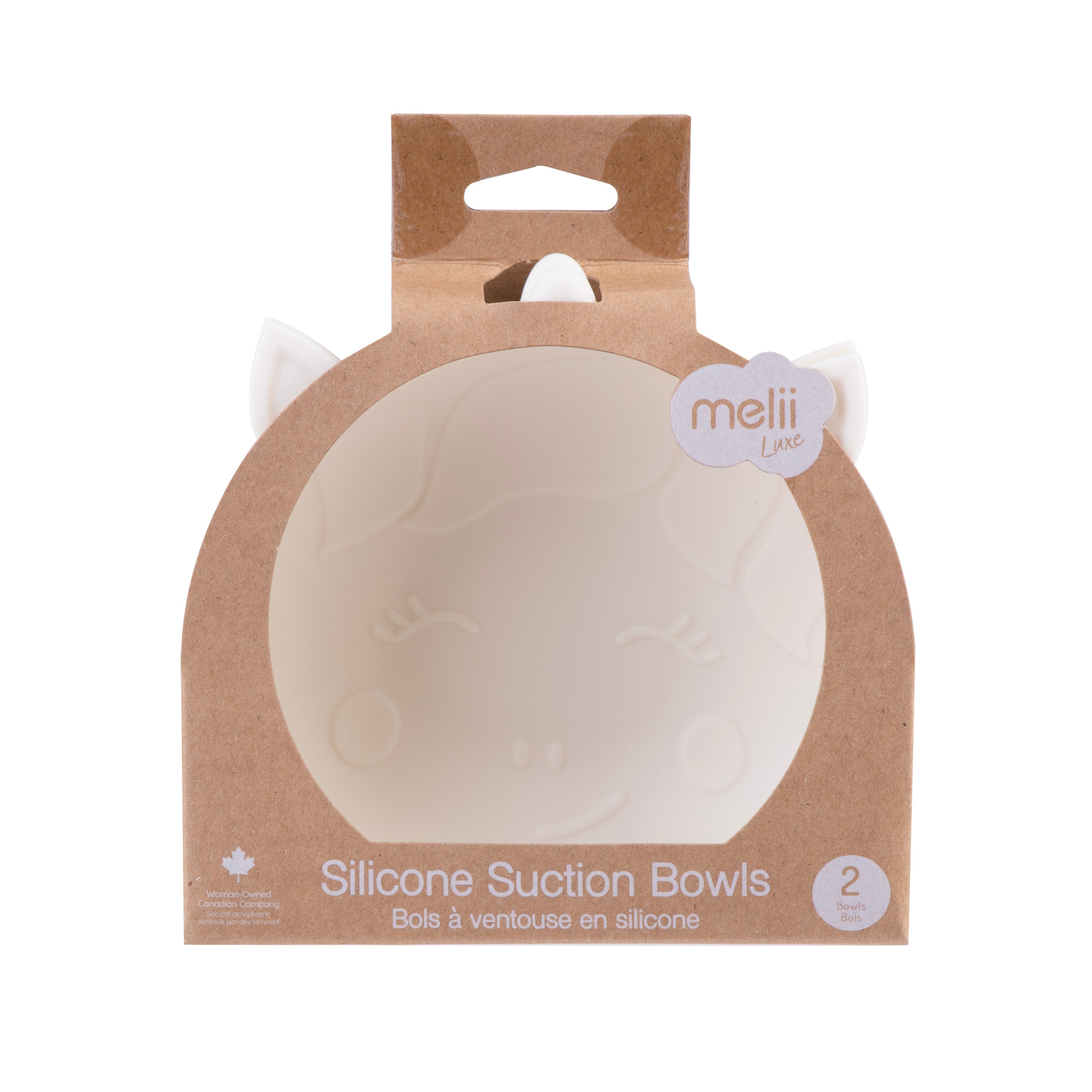 Melii Luxe Silicone Suction Bowl 2 Pack - Unicorn