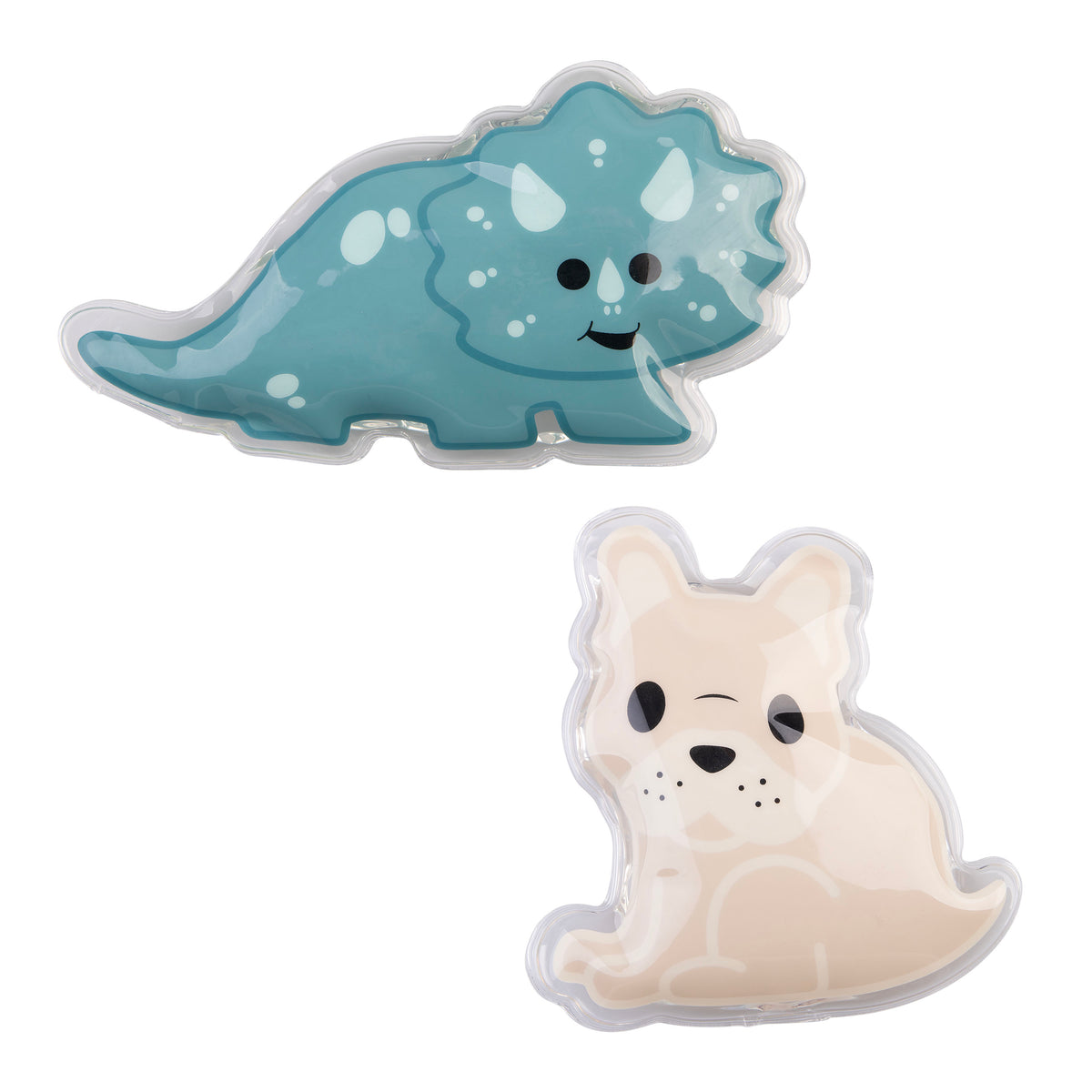 Melii Luxe Gel Ice Packs Set 2 – Dinosaur/Bulldog
