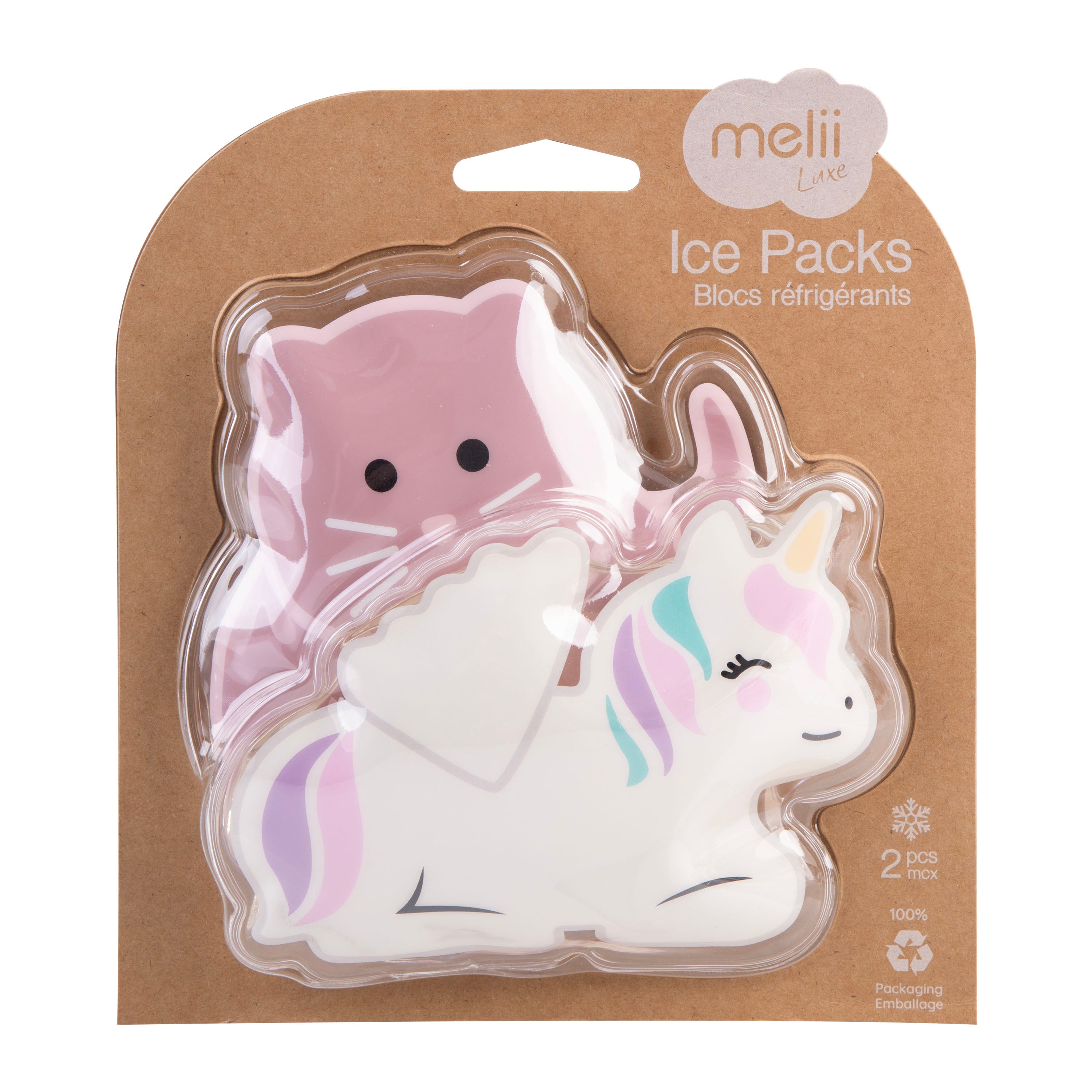 Melii Luxe Gel Ice Packs Set 2 – Unicorn/Cat