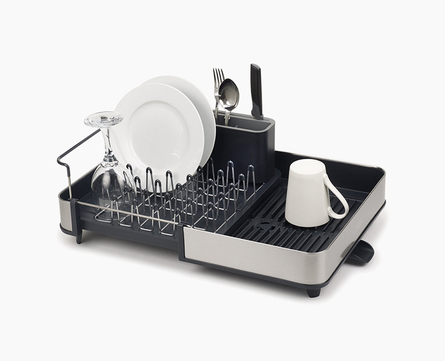 Joseph Joseph Extend™ Steel Expandable Dish Rack With Draining Spout -  Grey