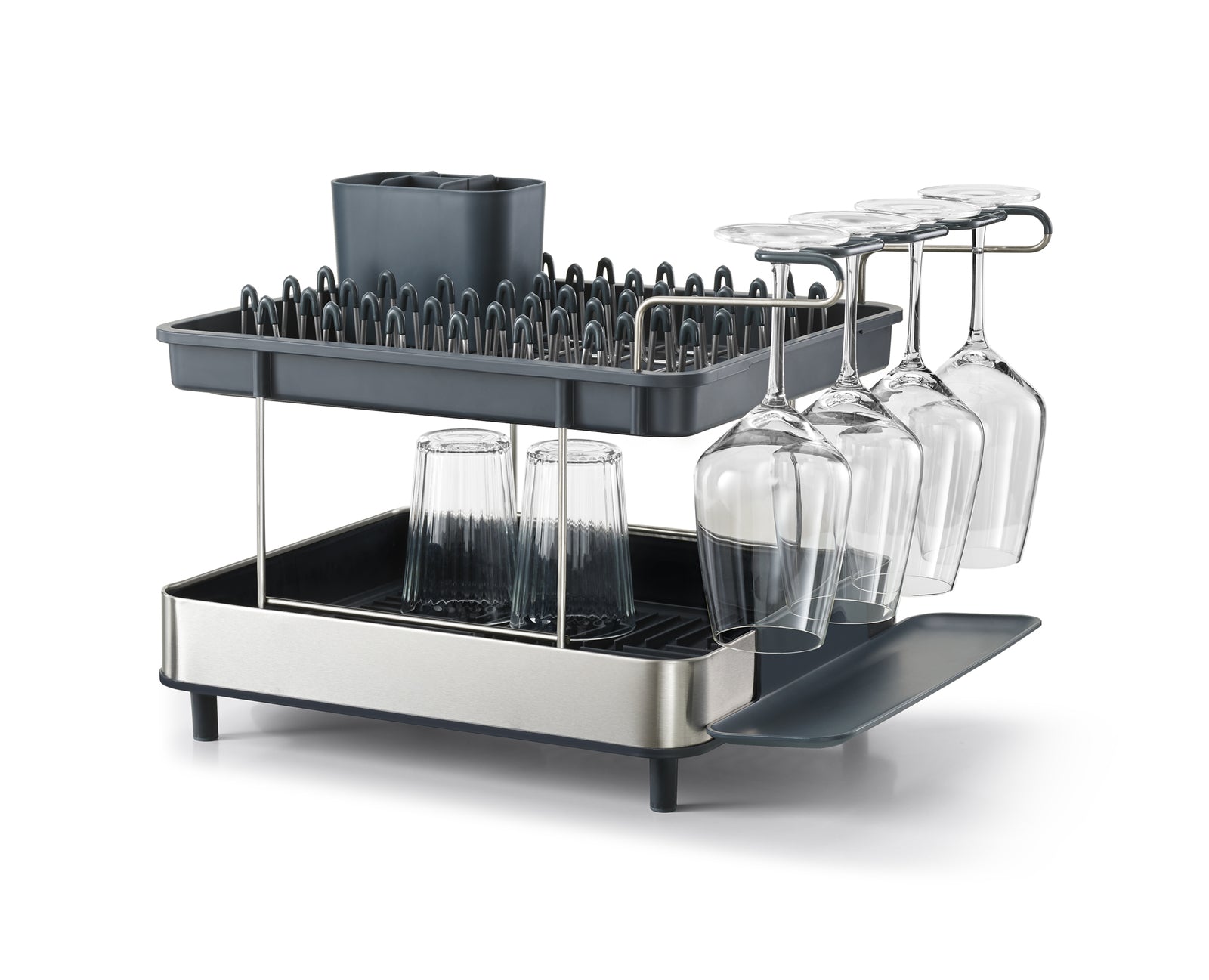 Joseph Joseph Excel Steel 2-Tier Stainless-Steel Dish Rack