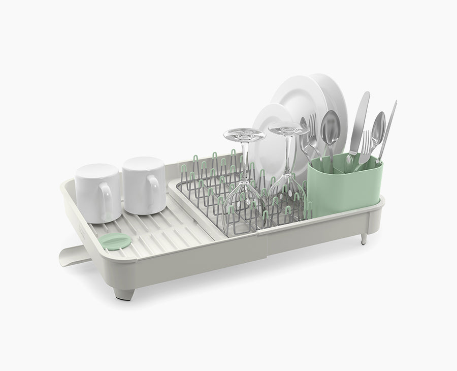 Joseph Joseph Extend Expandable Dish Rack - Light Stone/Sage